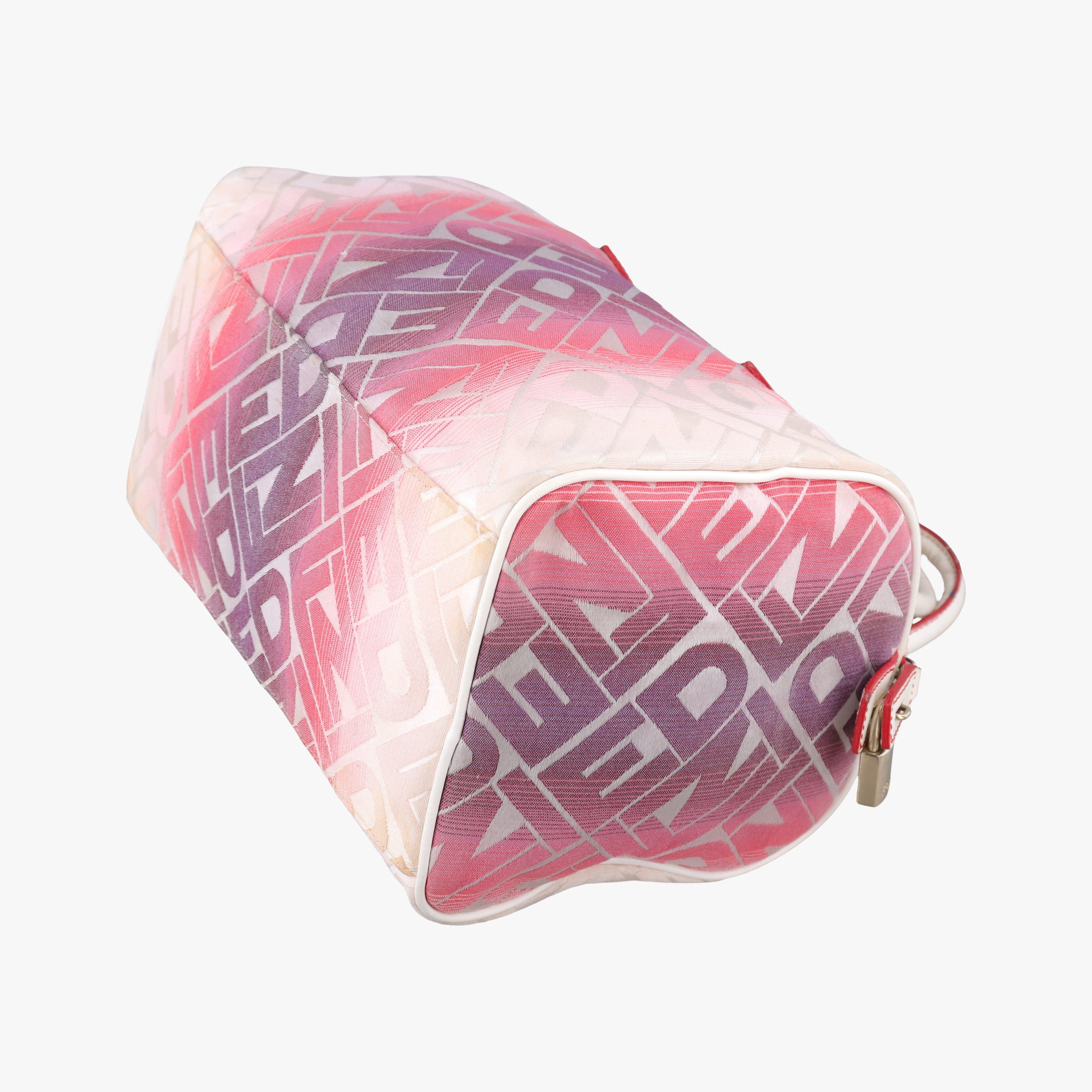 Pre-owned Fendi Forever Gradient Print Pink × Fuchsia Canvas × Leather 8BL098 handbag | stylenewstar
