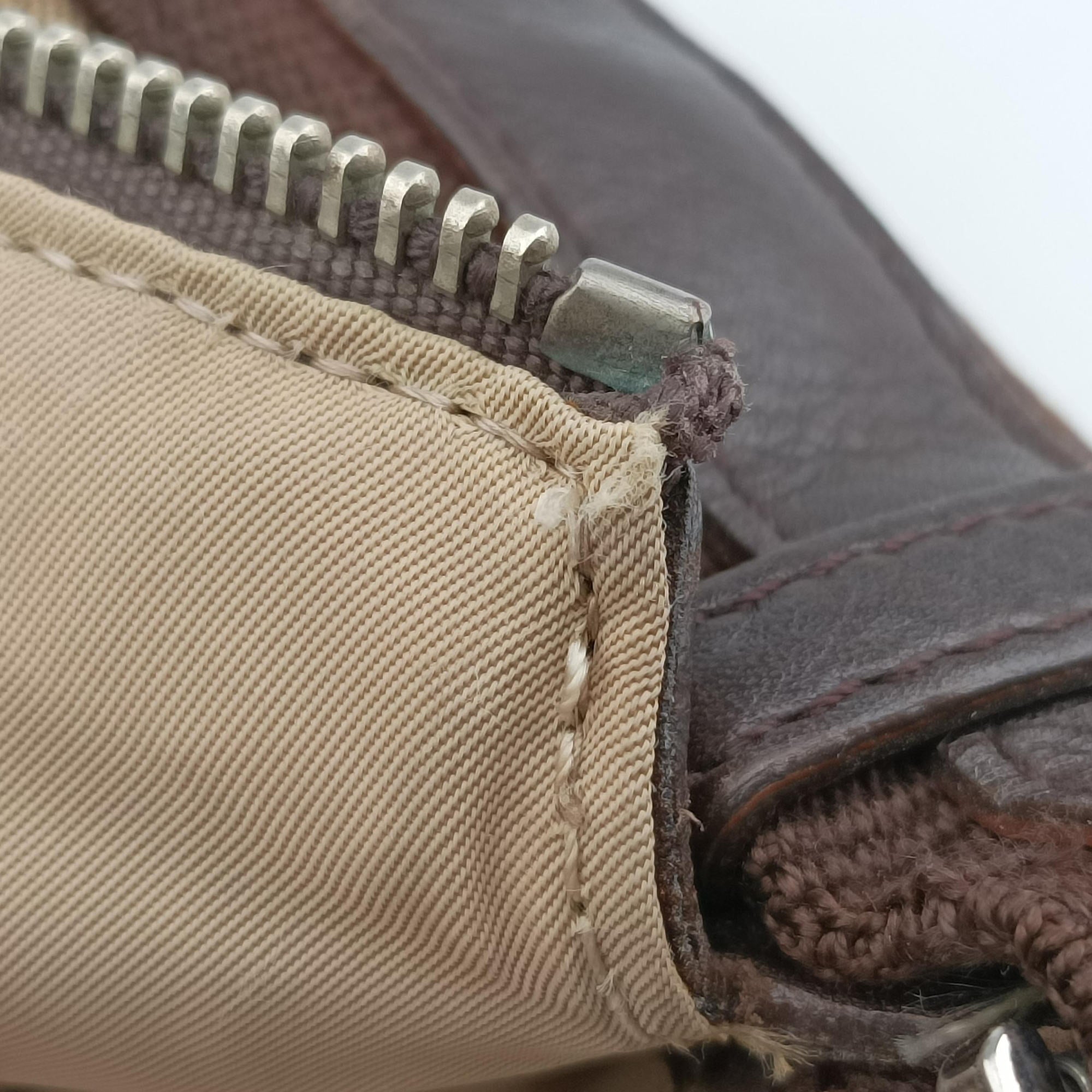 Pre-owned Christian Dior Street Chic Messenger Brown ×Beige Jacquard Canvas×Leather  shoulderbag | stylenewstar