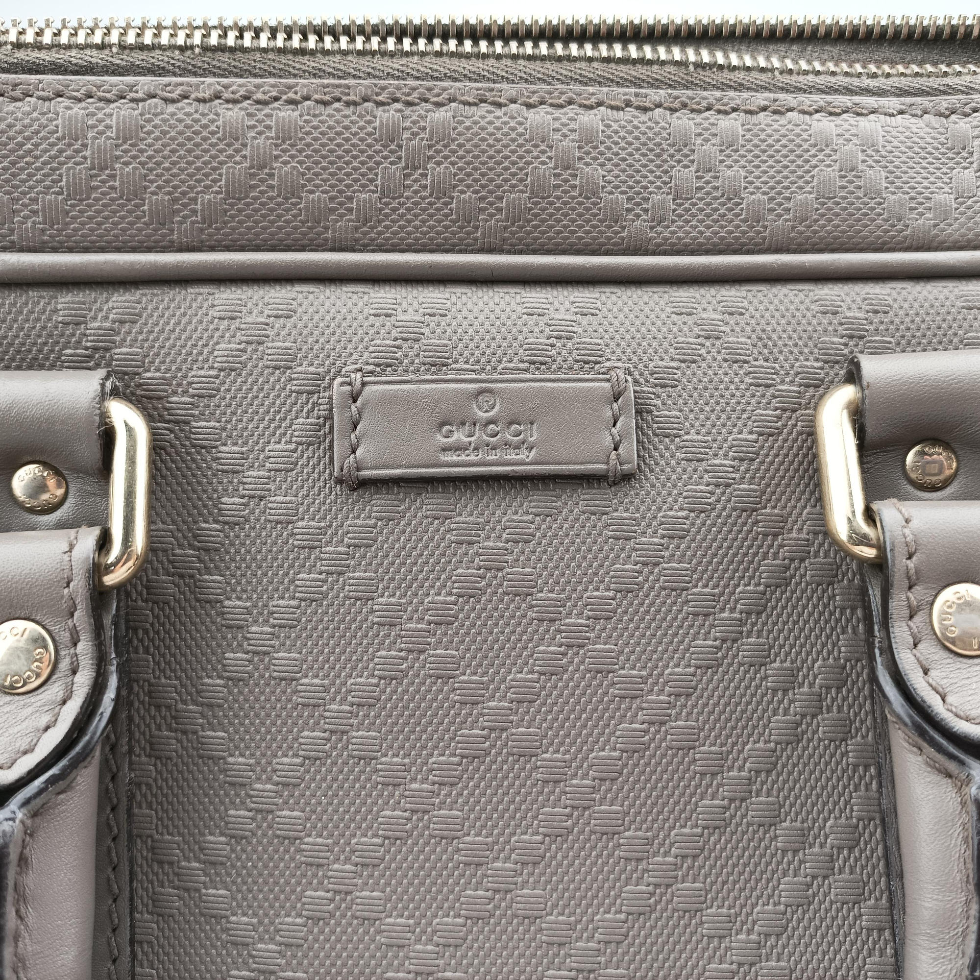 Vintage Gucci Diamante Grey Leather 208463 handbag | stylenewstar