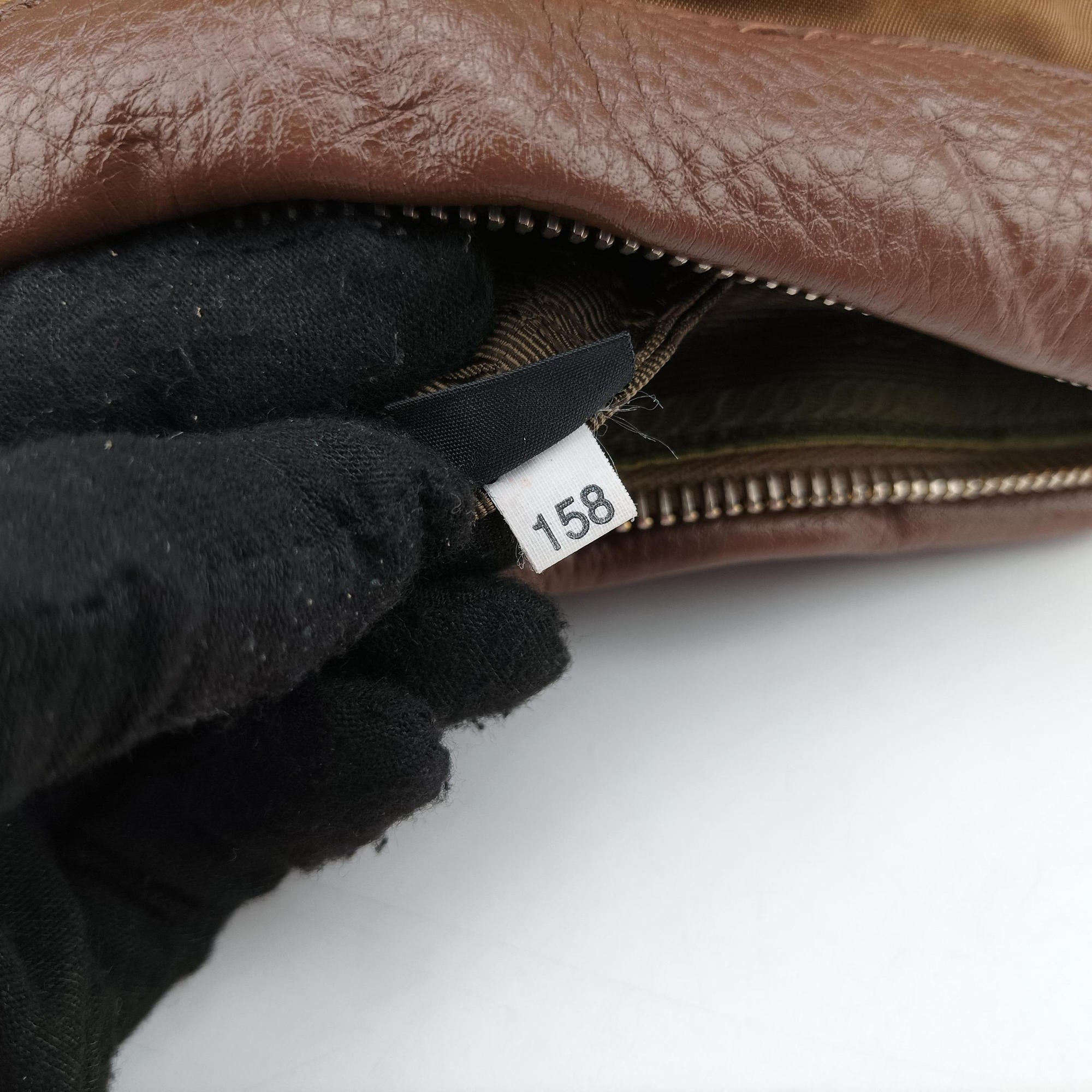 Pre-owned Prada Tessuto Nappa Gaufre Satchel Rovere Brown nylon×Leather  shoulderbag | stylenewstar