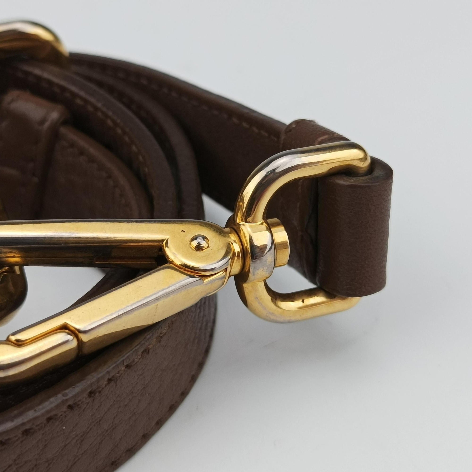 Pre-owned Prada Tessuto Nappa Gaufre Satchel Rovere Brown nylon×Leather  shoulderbag | stylenewstar