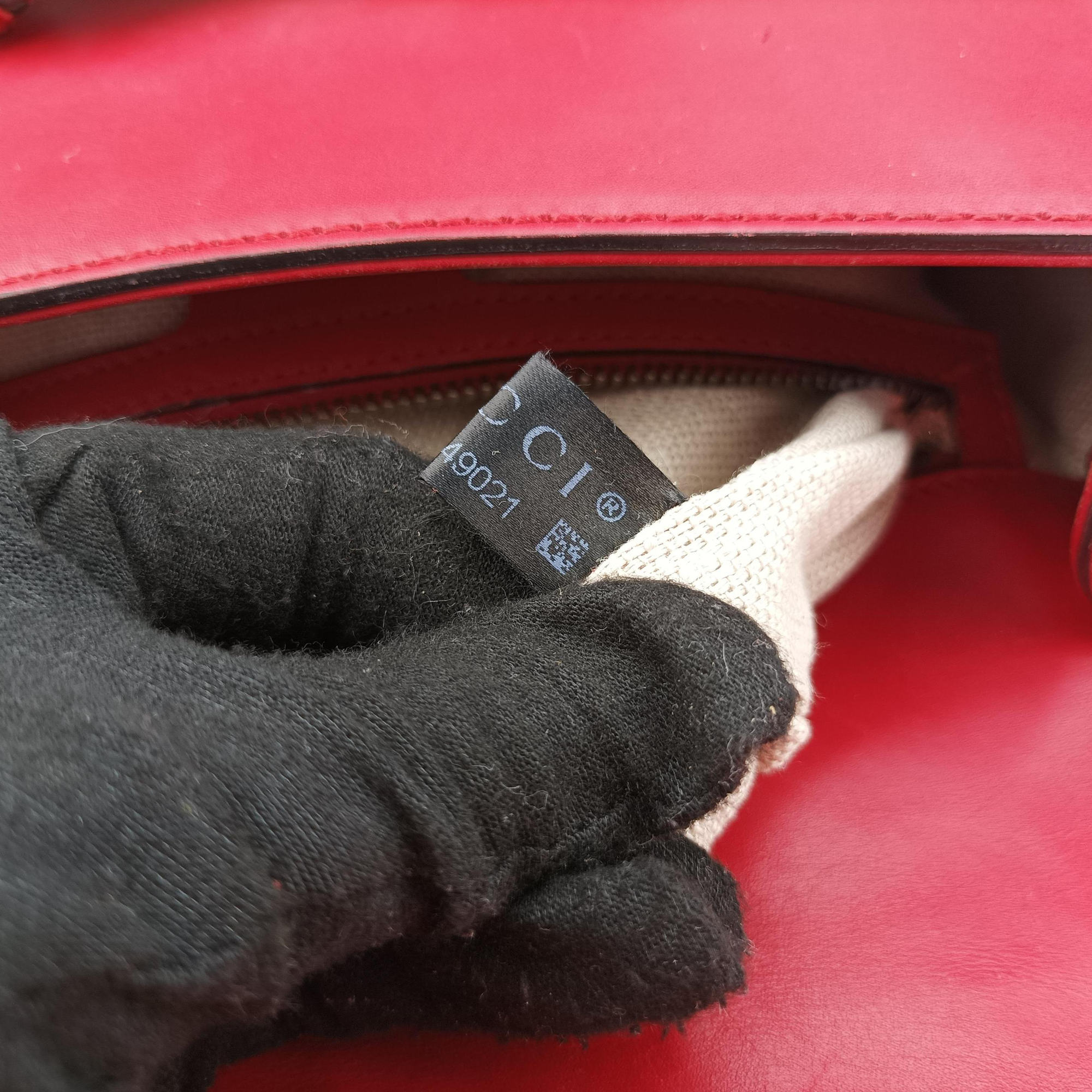 Secondhand Gucci Lady Web Red Leather 380573 shoulderbag | stylenewstar