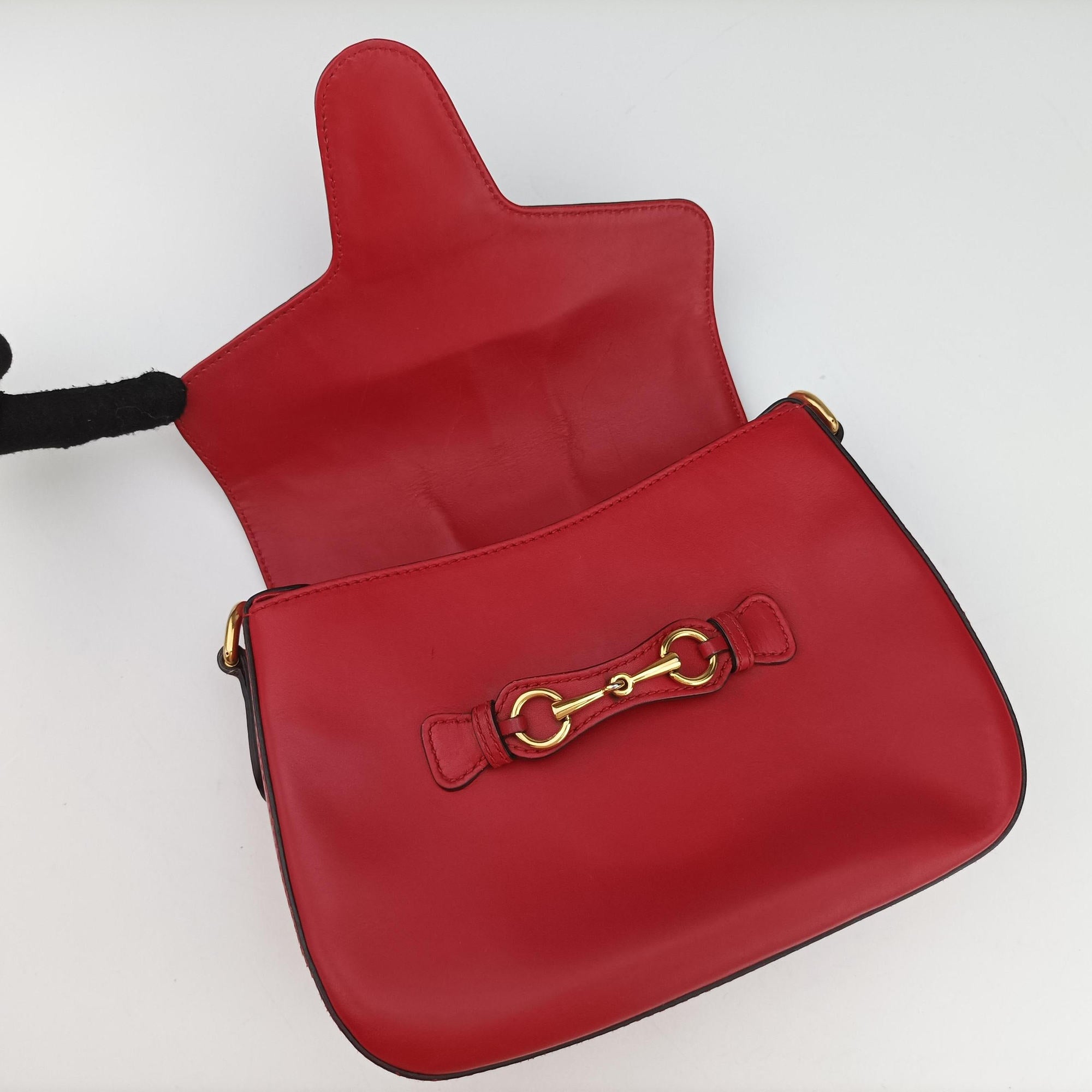 Secondhand Gucci Lady Web Red Leather 380573 shoulderbag | stylenewstar