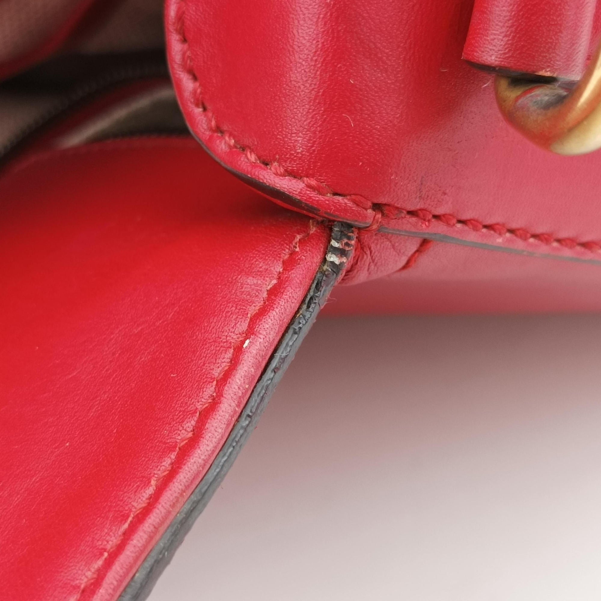 Secondhand Gucci Lady Web Red Leather 380573 shoulderbag | stylenewstar