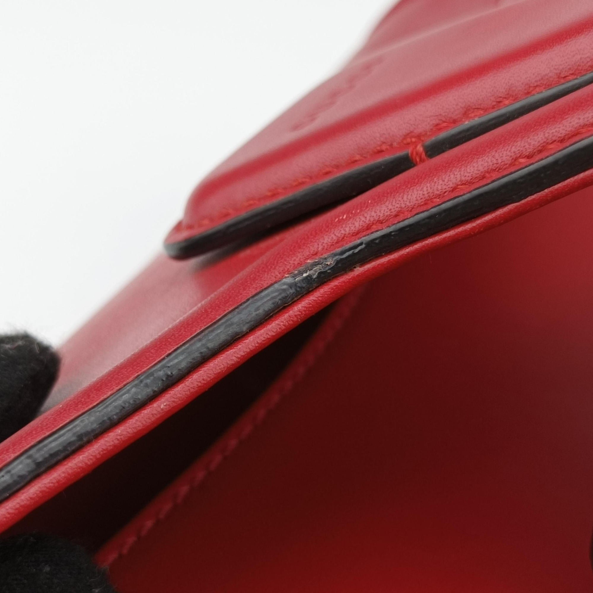 Secondhand Gucci Lady Web Red Leather 380573 shoulderbag | stylenewstar