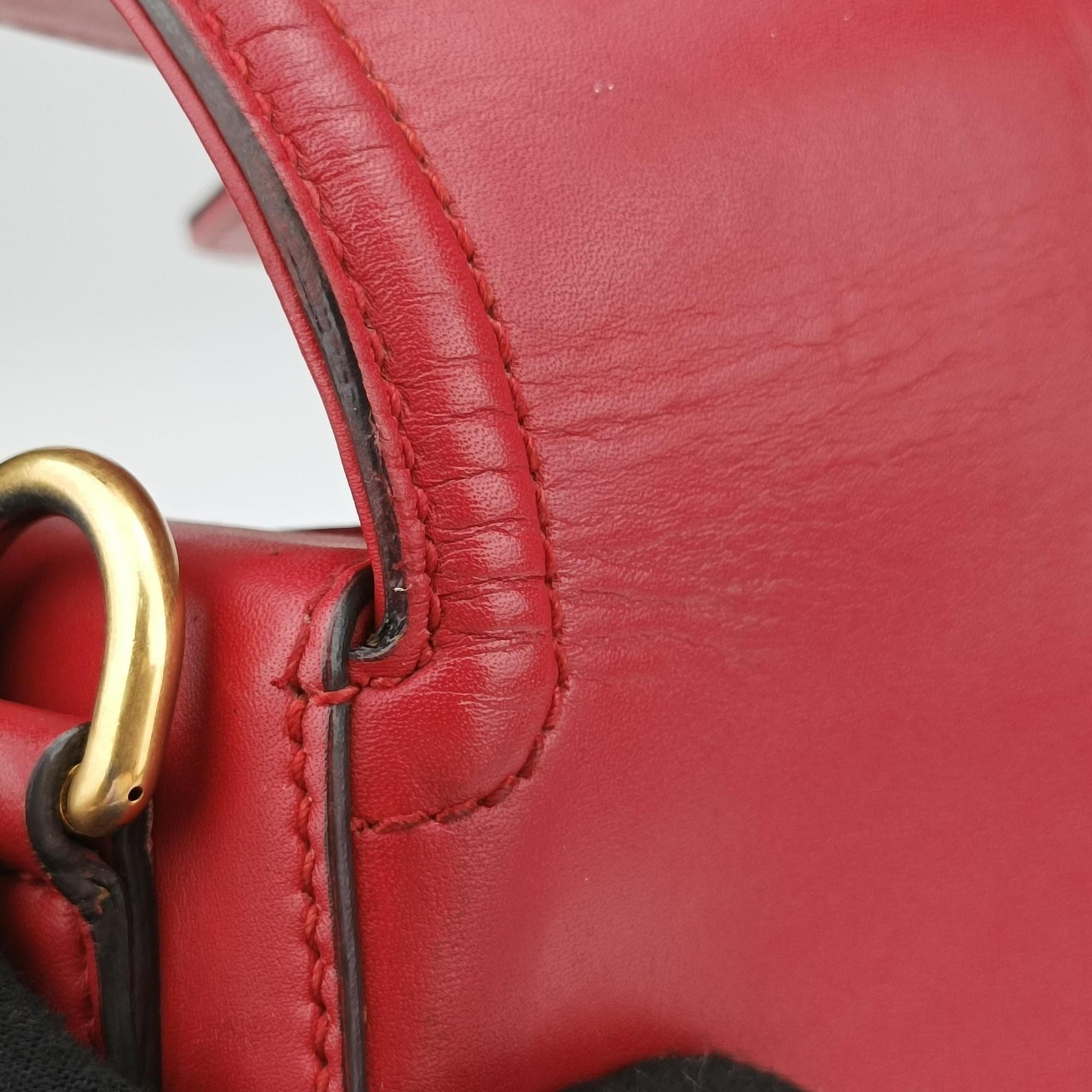 Secondhand Gucci Lady Web Red Leather 380573 shoulderbag | stylenewstar