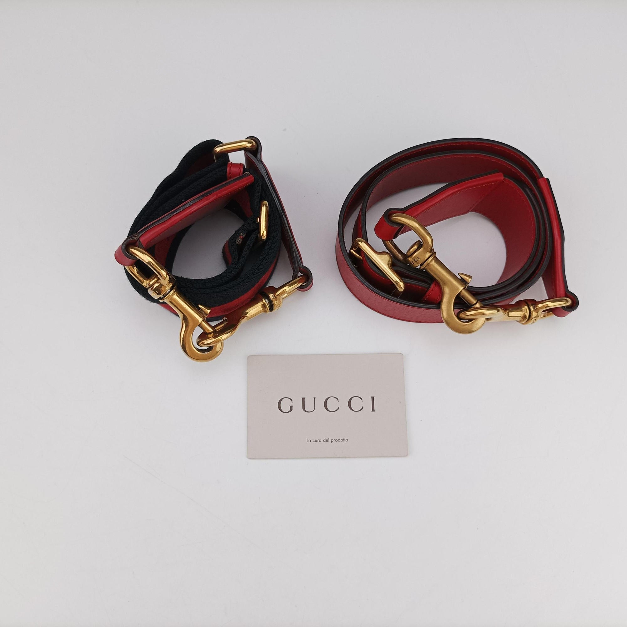 Secondhand Gucci Lady Web Red Leather 380573 shoulderbag | stylenewstar