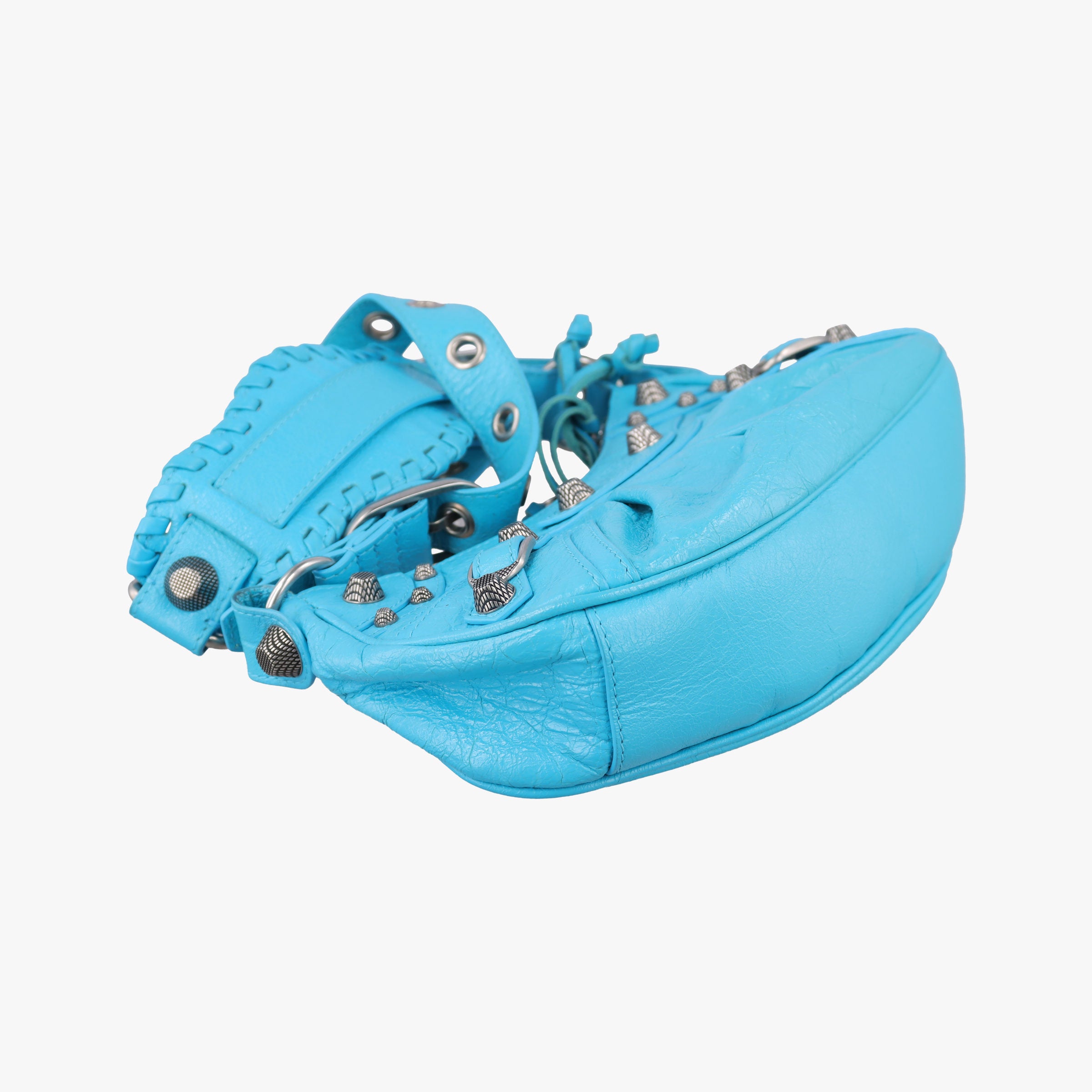 Vintage Balenciaga Le Cagole Blue Leather  shoulderbag | stylenewstar