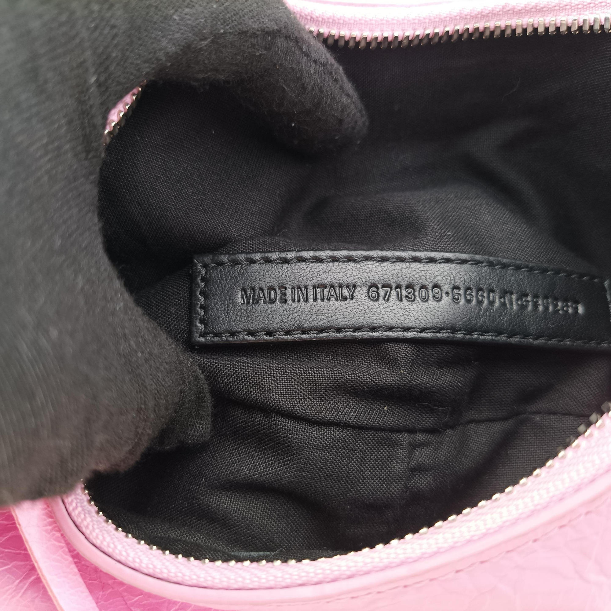 Pre-owned Balenciaga Le Cagole mini Pink Leather  shoulderbag | stylenewstar