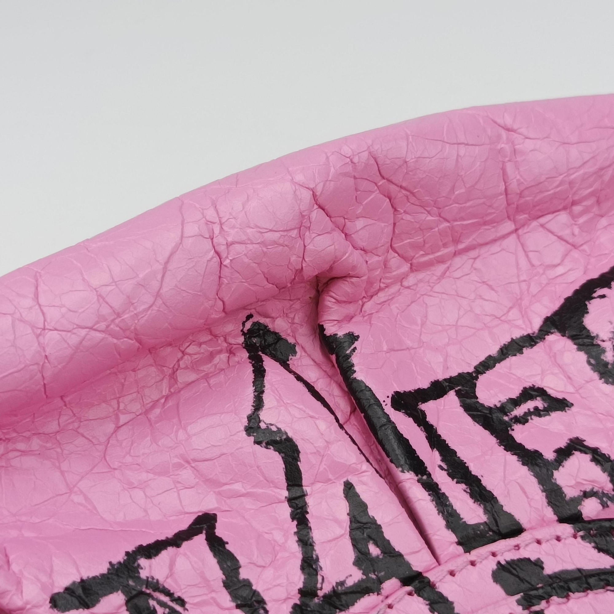 Pre-owned Balenciaga Le Cagole mini Pink Leather  shoulderbag | stylenewstar