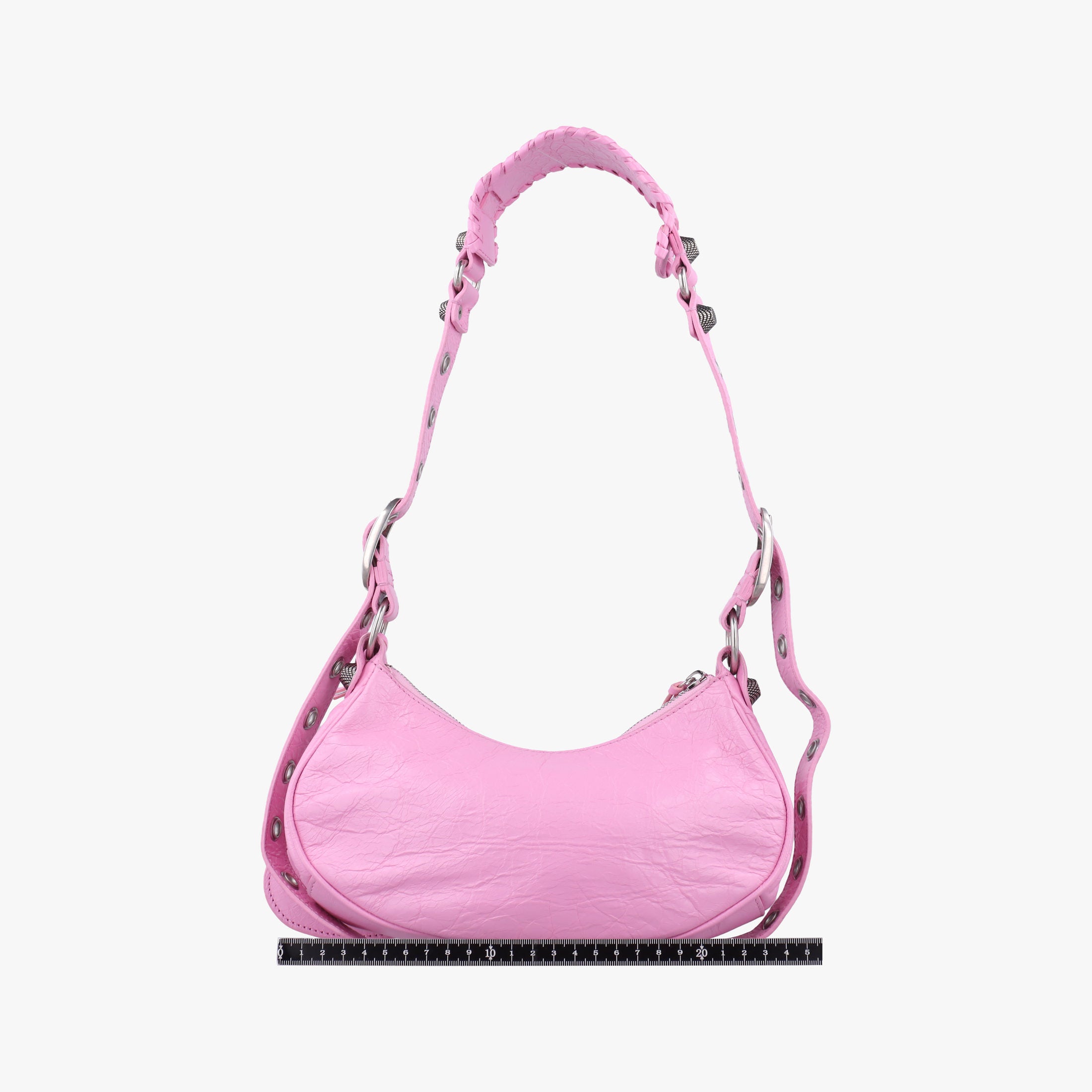 Pre-owned Balenciaga Le Cagole mini Pink Leather  shoulderbag | stylenewstar