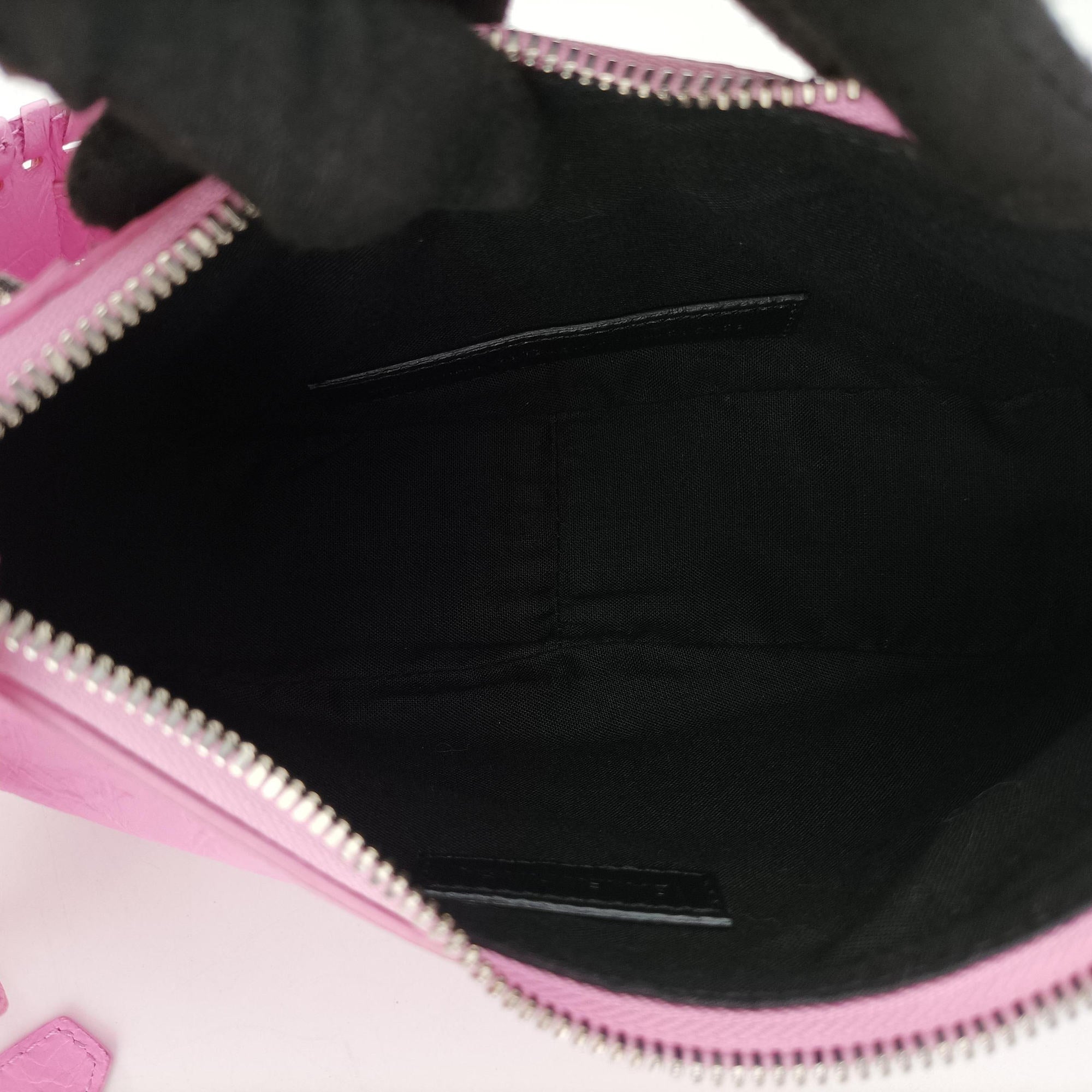 Pre-owned Balenciaga Le Cagole mini Pink Leather  shoulderbag | stylenewstar