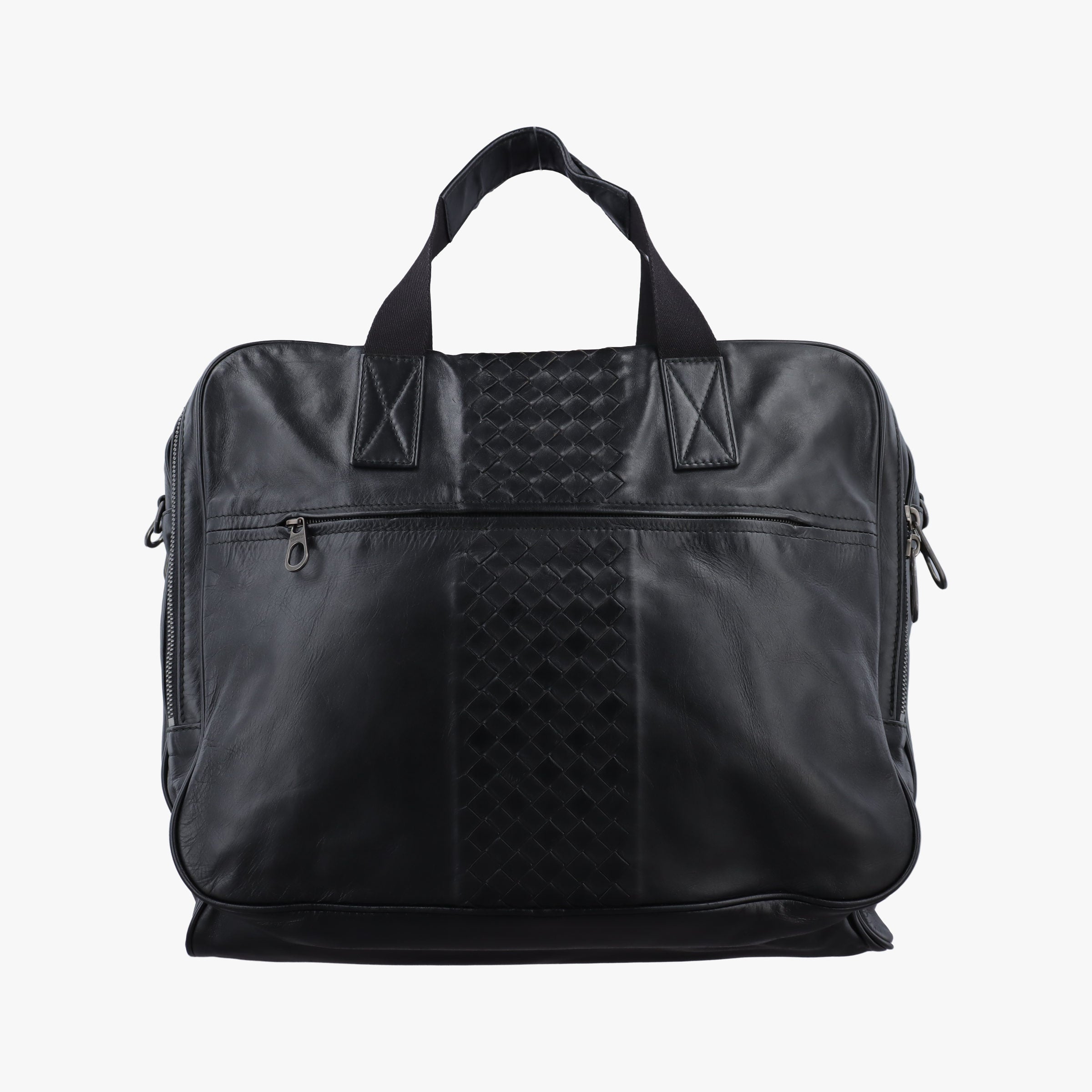 Vintage Bottega Veneta Intrecciato Black lambskin  handbag | stylenewstar