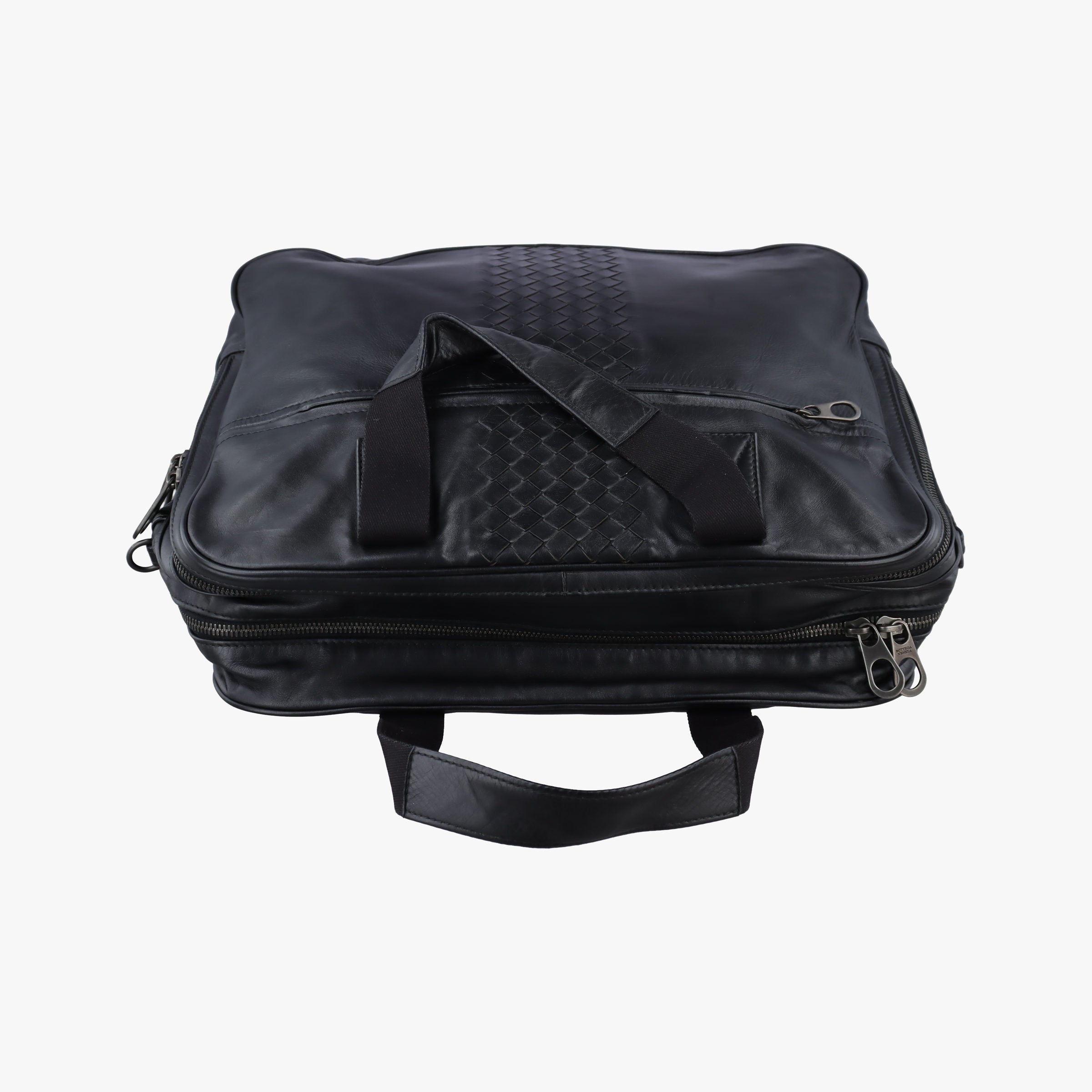 Vintage Bottega Veneta Intrecciato Black lambskin  handbag | stylenewstar