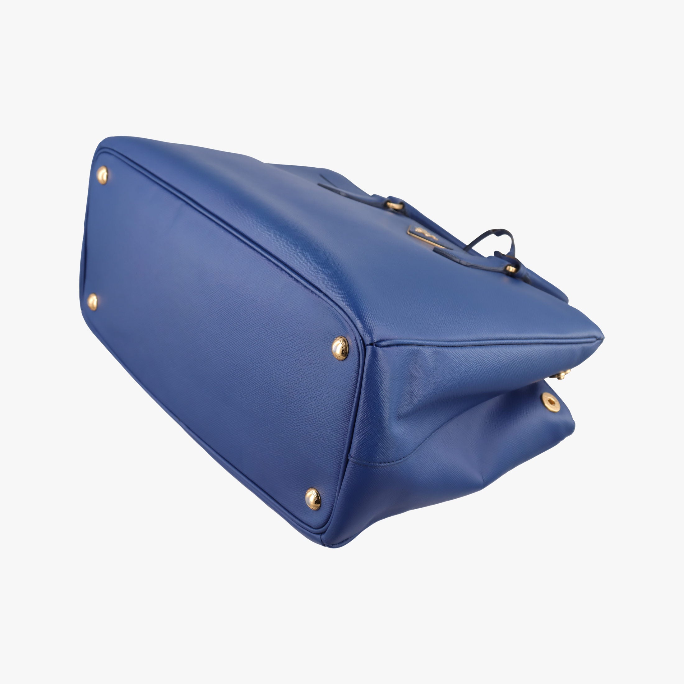Pre-owned Prada Galleria Blue SAFFIANO Leather BN2274 shoulderbag | stylenewstar