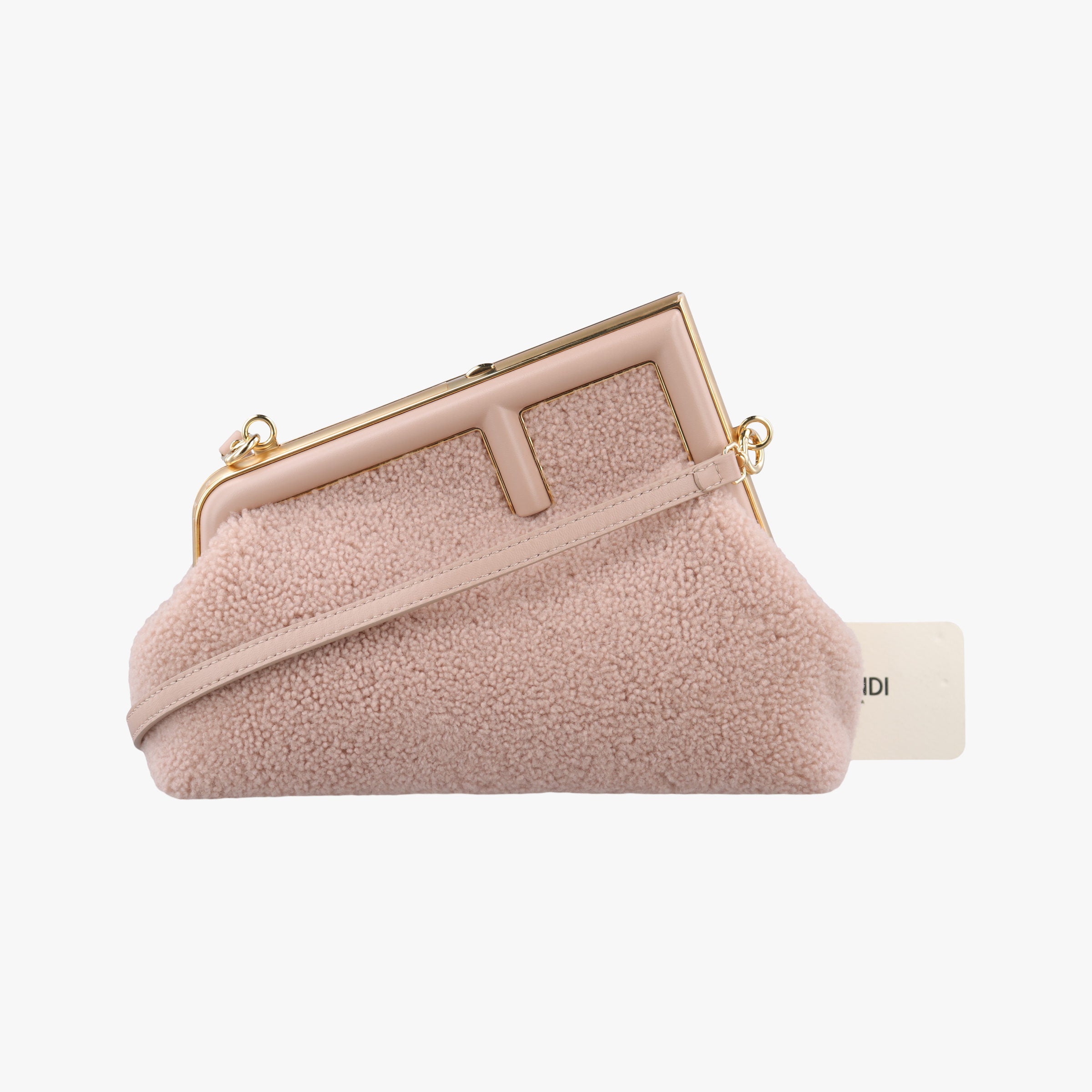 Pre-owned Fendi First Beige fur 8BP129 shoulderbag | stylenewstar