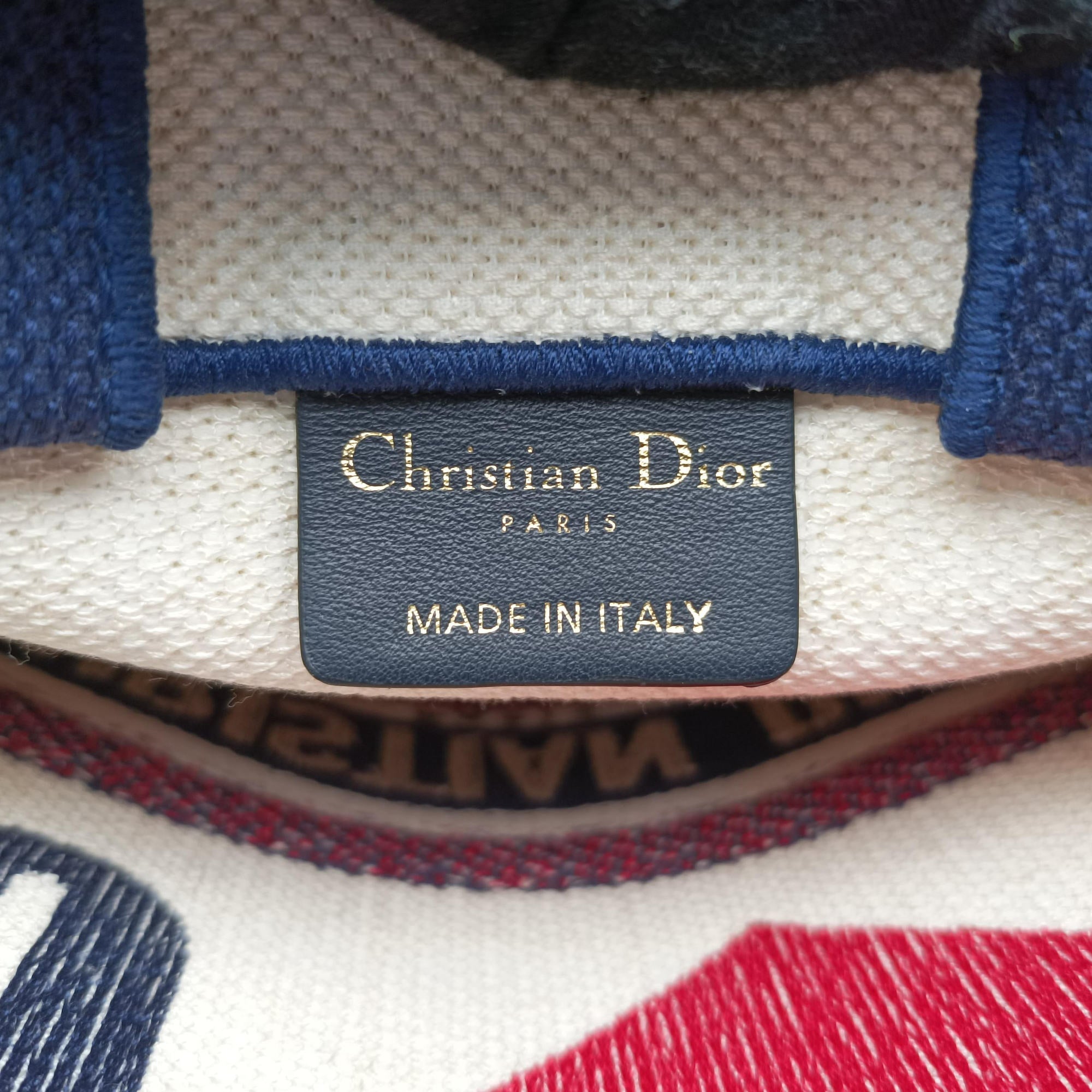 Vintage Christian Dior BOOK TOTE White Canvas  handbag | stylenewstar