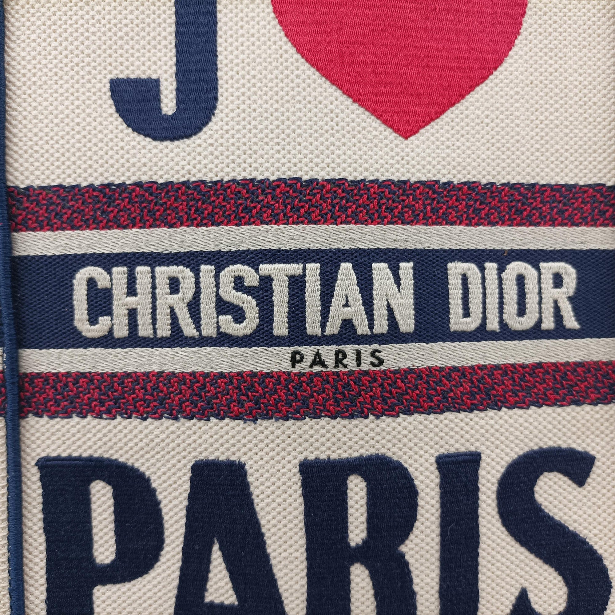 Vintage Christian Dior BOOK TOTE White Canvas  handbag | stylenewstar