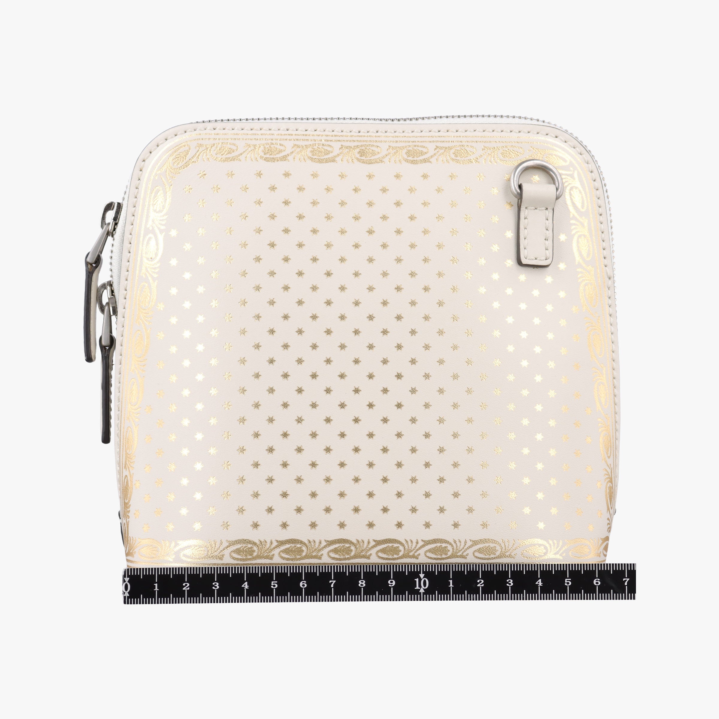 Pre-owned Gucci SEGA collaboration GUCCY print White Leather 511189 shoulderbag | stylenewstar