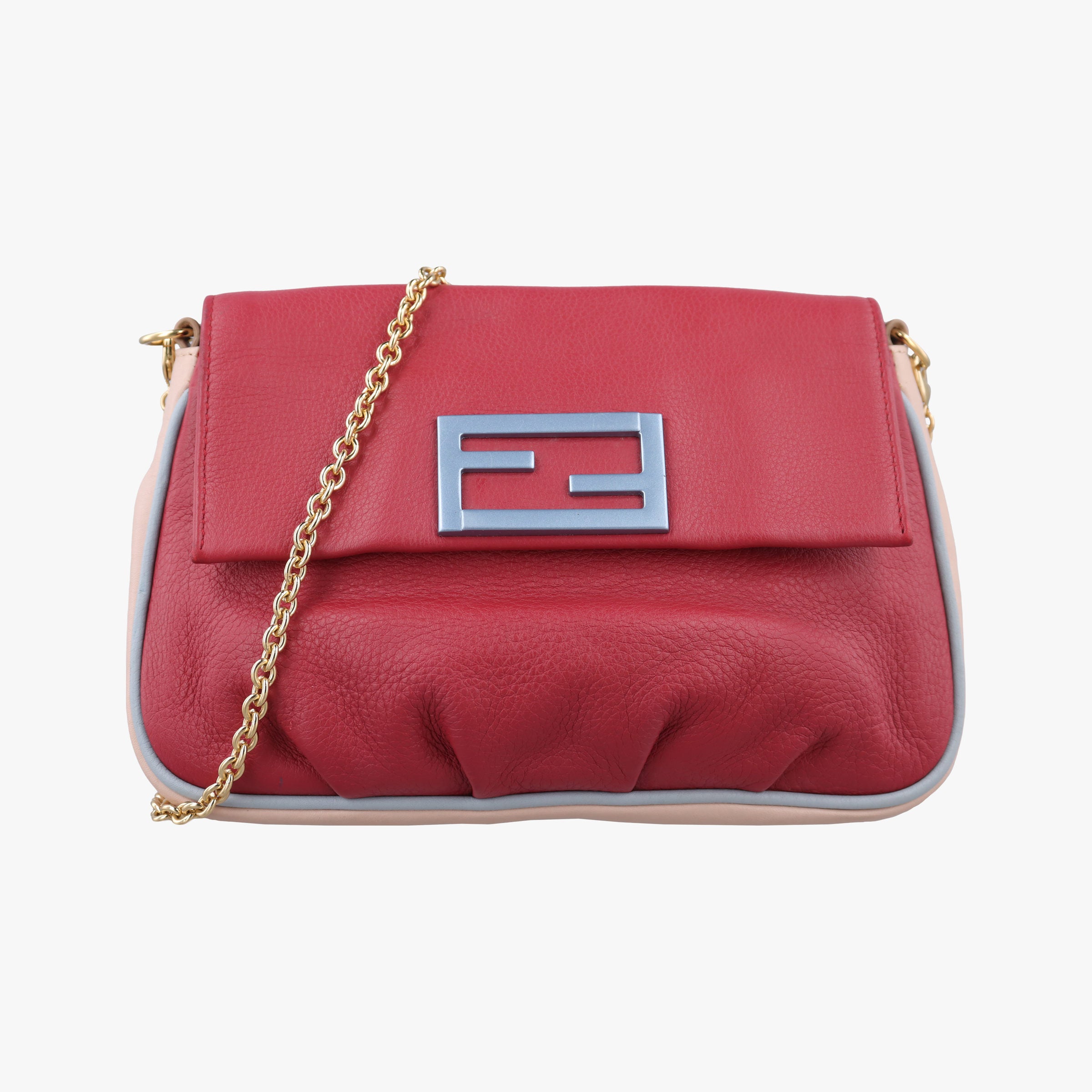 Vintage Fendi Fendista Pochette Red Leather 8M0276 shoulderbag | stylenewstar