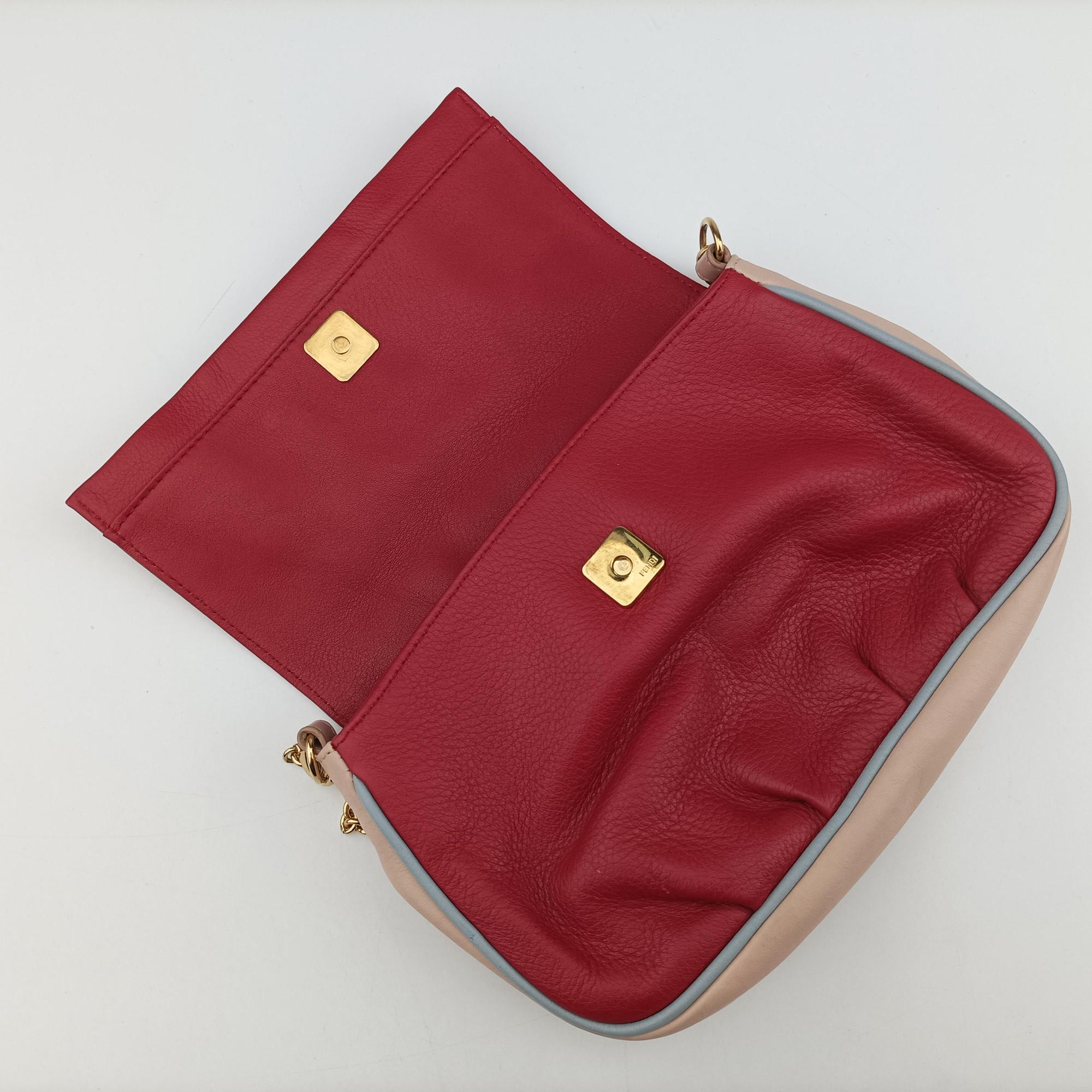 Vintage Fendi Fendista Pochette Red Leather 8M0276 shoulderbag | stylenewstar