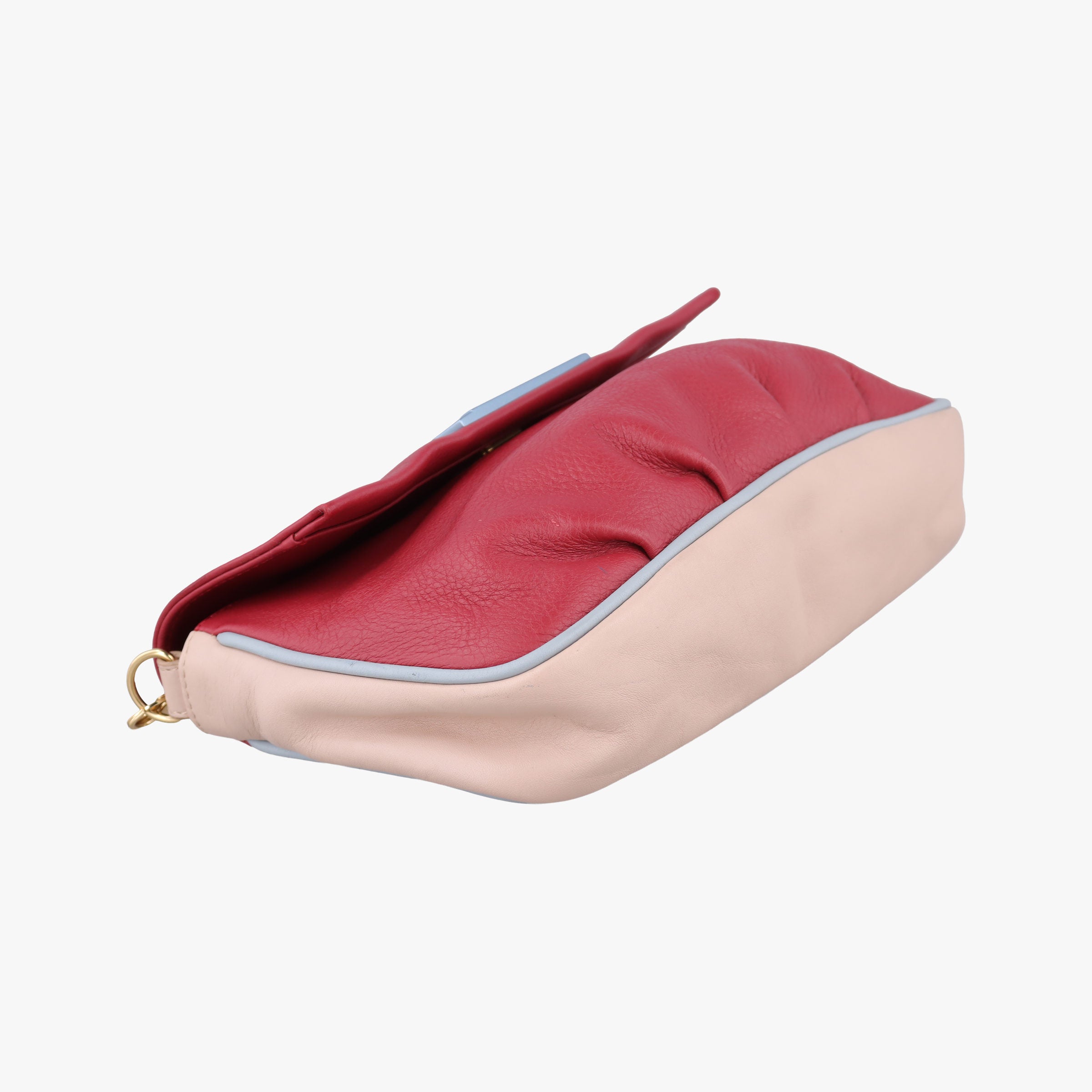 Vintage Fendi Fendista Pochette Red Leather 8M0276 shoulderbag | stylenewstar