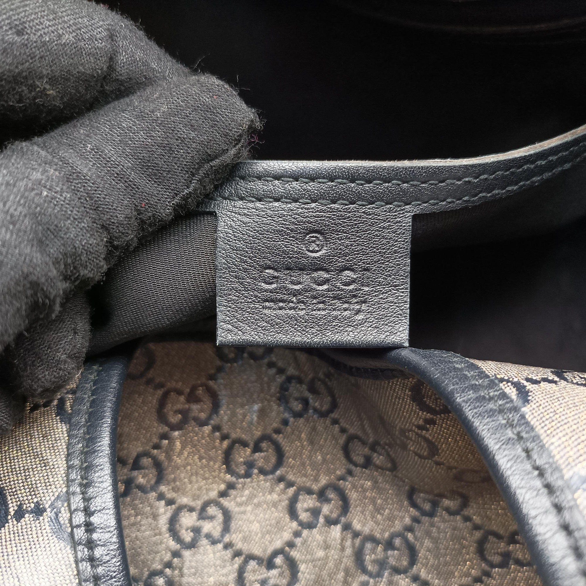 Pre-owned Gucci New Jackie Brown×Black PVC coated canvas×Leather 203493 handbag | stylenewstar