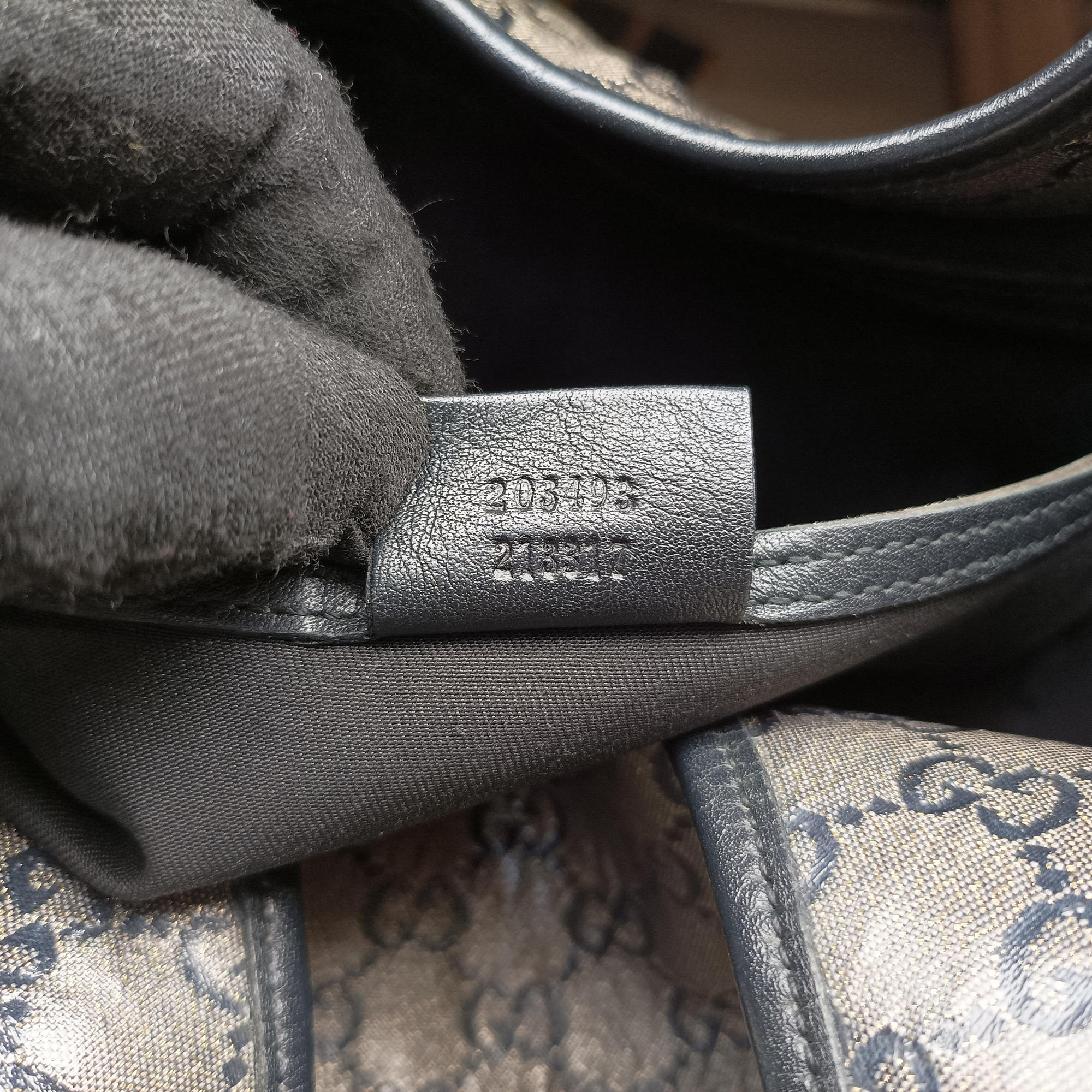 Pre-owned Gucci New Jackie Brown×Black PVC coated canvas×Leather 203493 handbag | stylenewstar