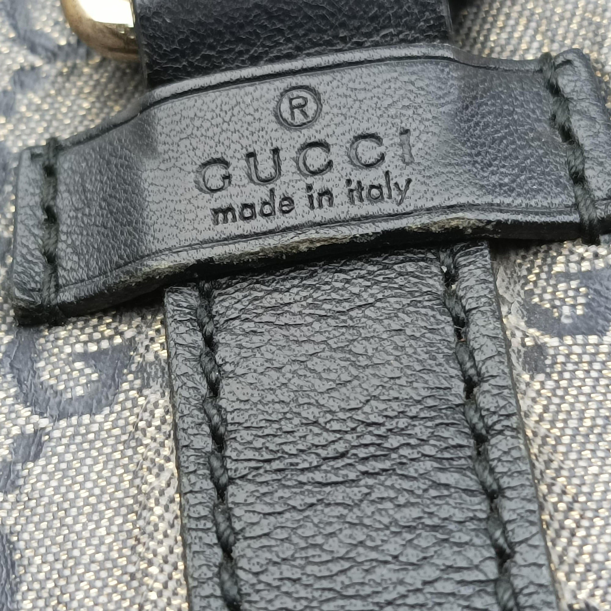 Pre-owned Gucci New Jackie Brown×Black PVC coated canvas×Leather 203493 handbag | stylenewstar