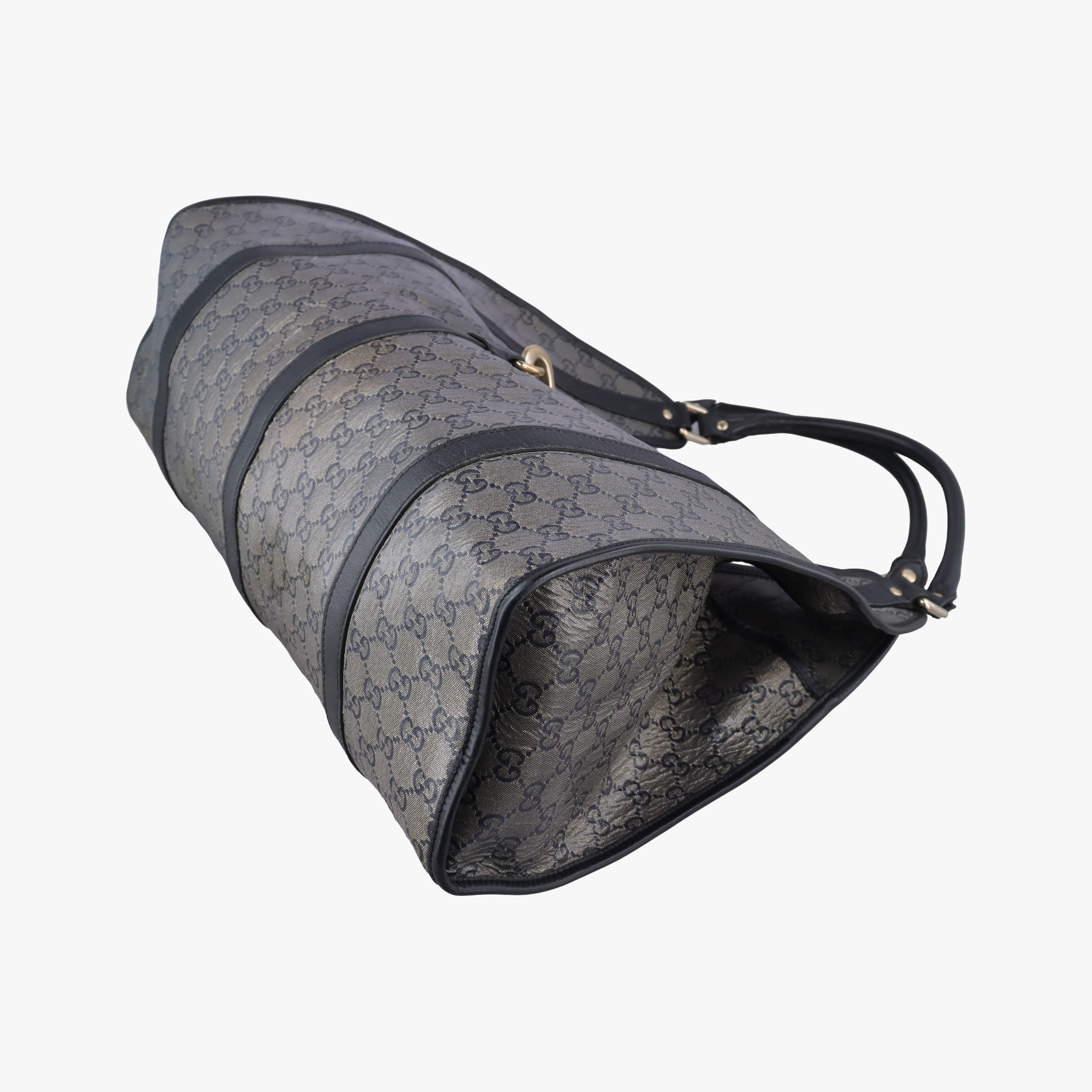 Pre-owned Gucci New Jackie Brown×Black PVC coated canvas×Leather 203493 handbag | stylenewstar