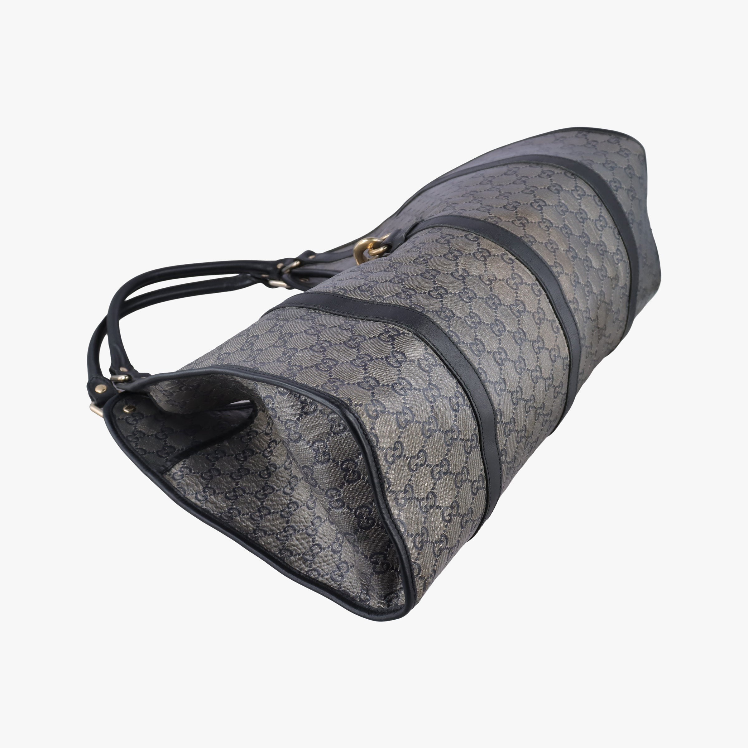 Pre-owned Gucci New Jackie Brown×Black PVC coated canvas×Leather 203493 handbag | stylenewstar