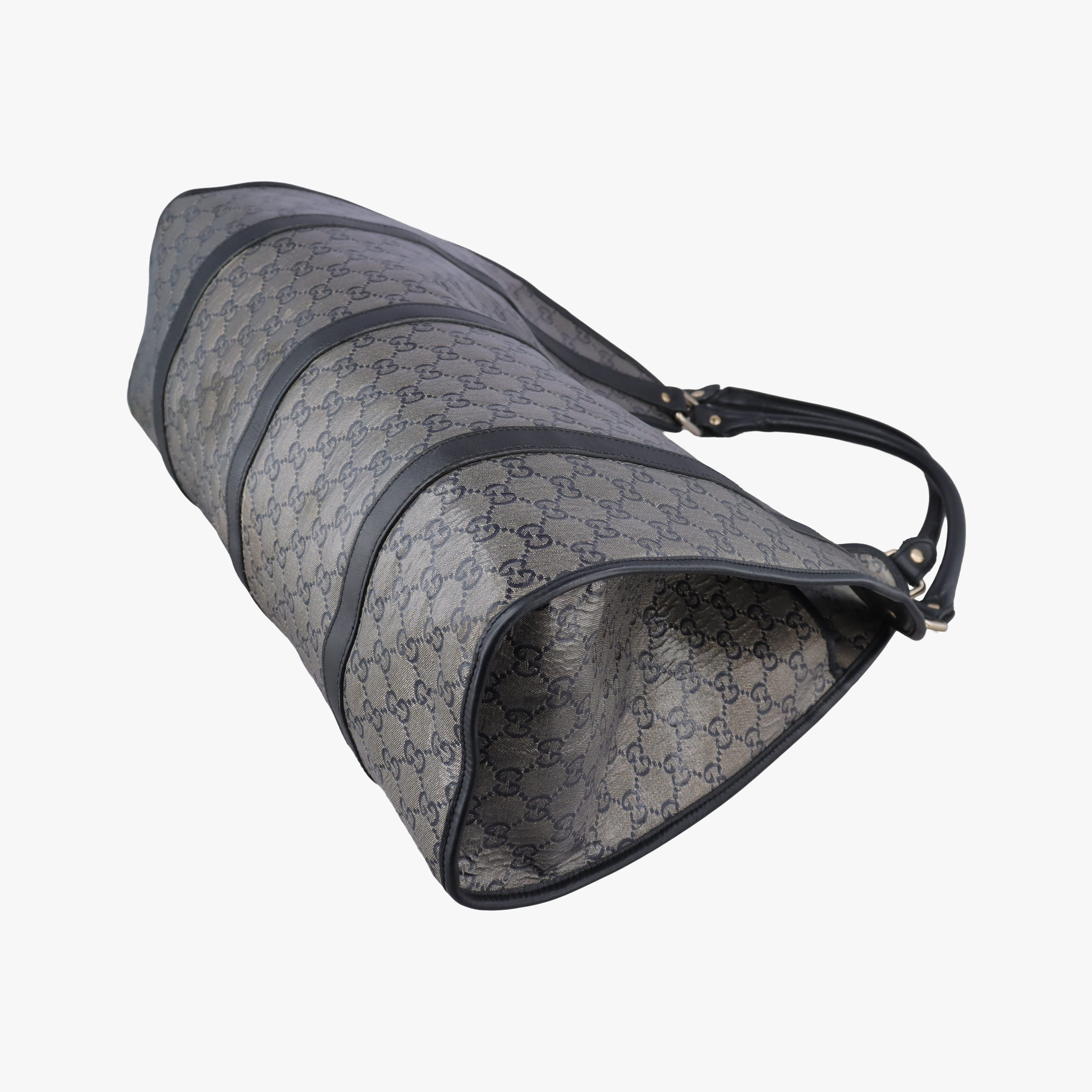 Pre-owned Gucci New Jackie Brown×Black PVC coated canvas×Leather 203493 handbag | stylenewstar