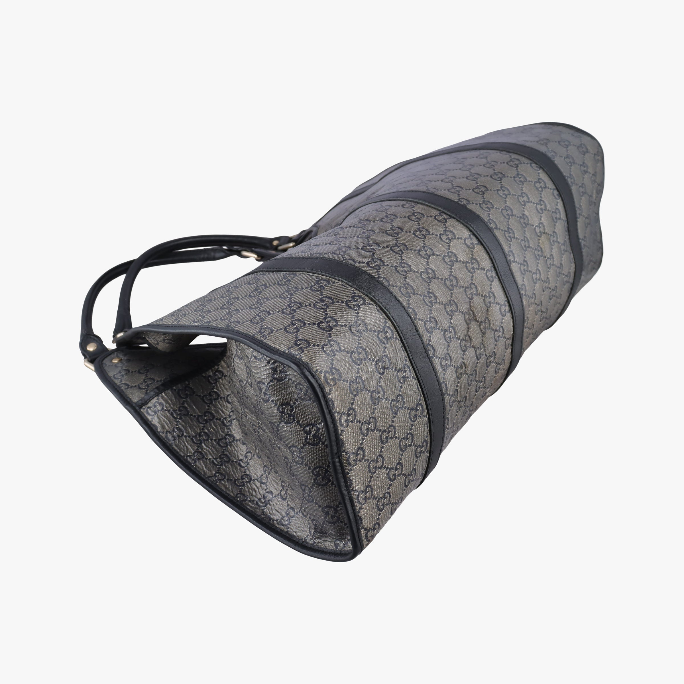 Pre-owned Gucci New Jackie Brown×Black PVC coated canvas×Leather 203493 handbag | stylenewstar