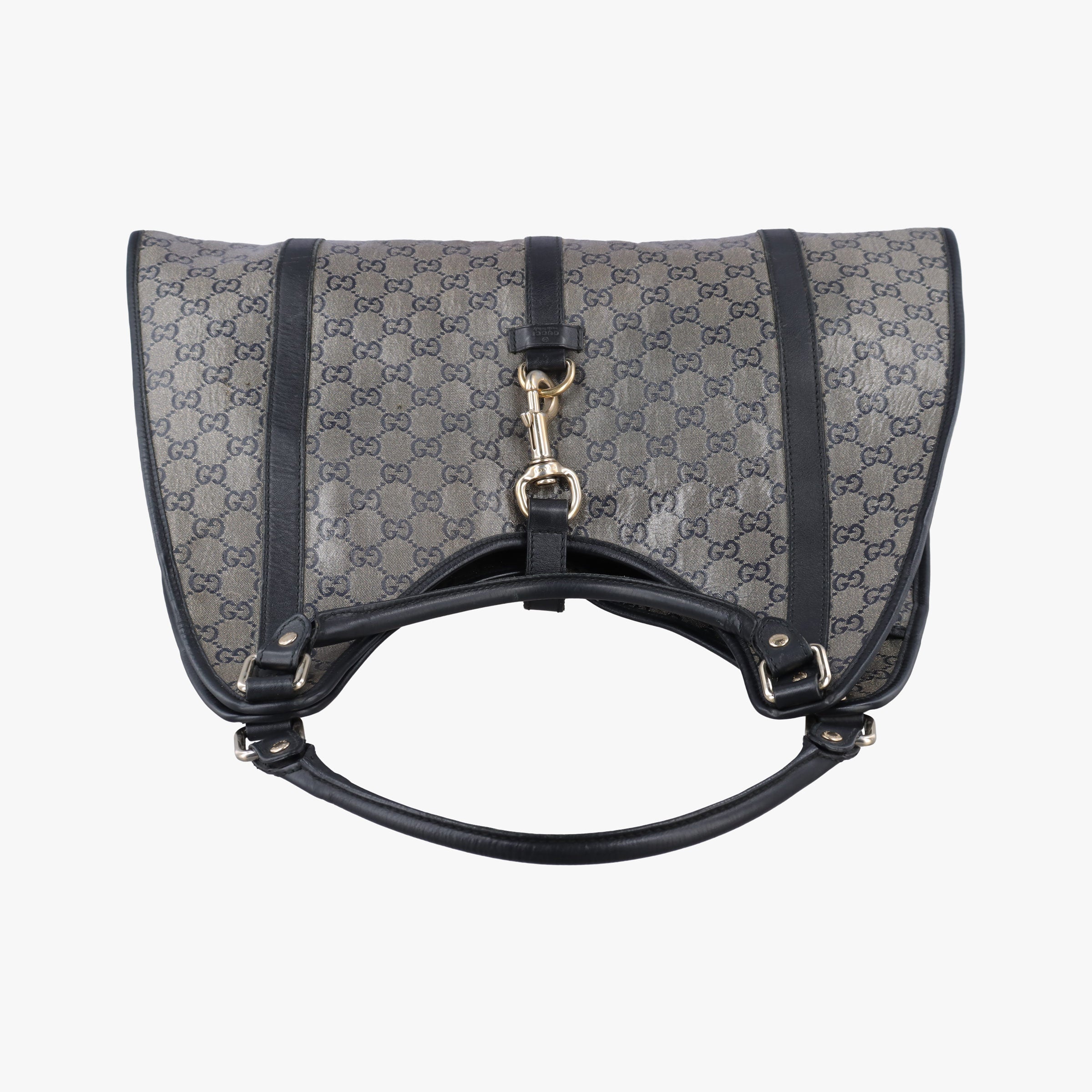 Pre-owned Gucci New Jackie Brown×Black PVC coated canvas×Leather 203493 handbag | stylenewstar