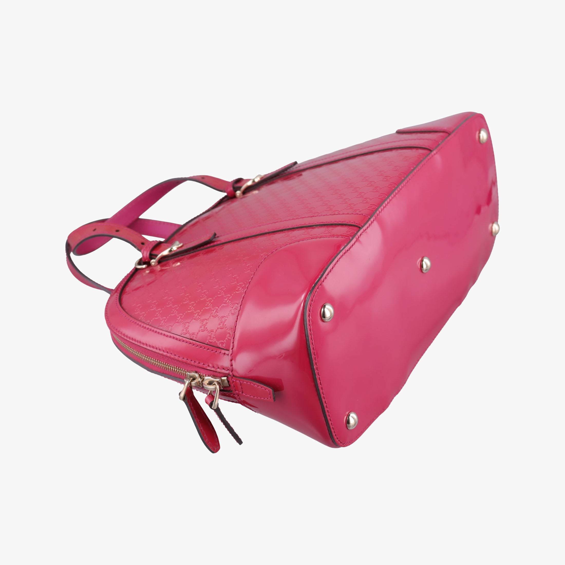 Pre-owned Gucci Microguccissima Red Patent Leather 309617 shoulderbag | stylenewstar