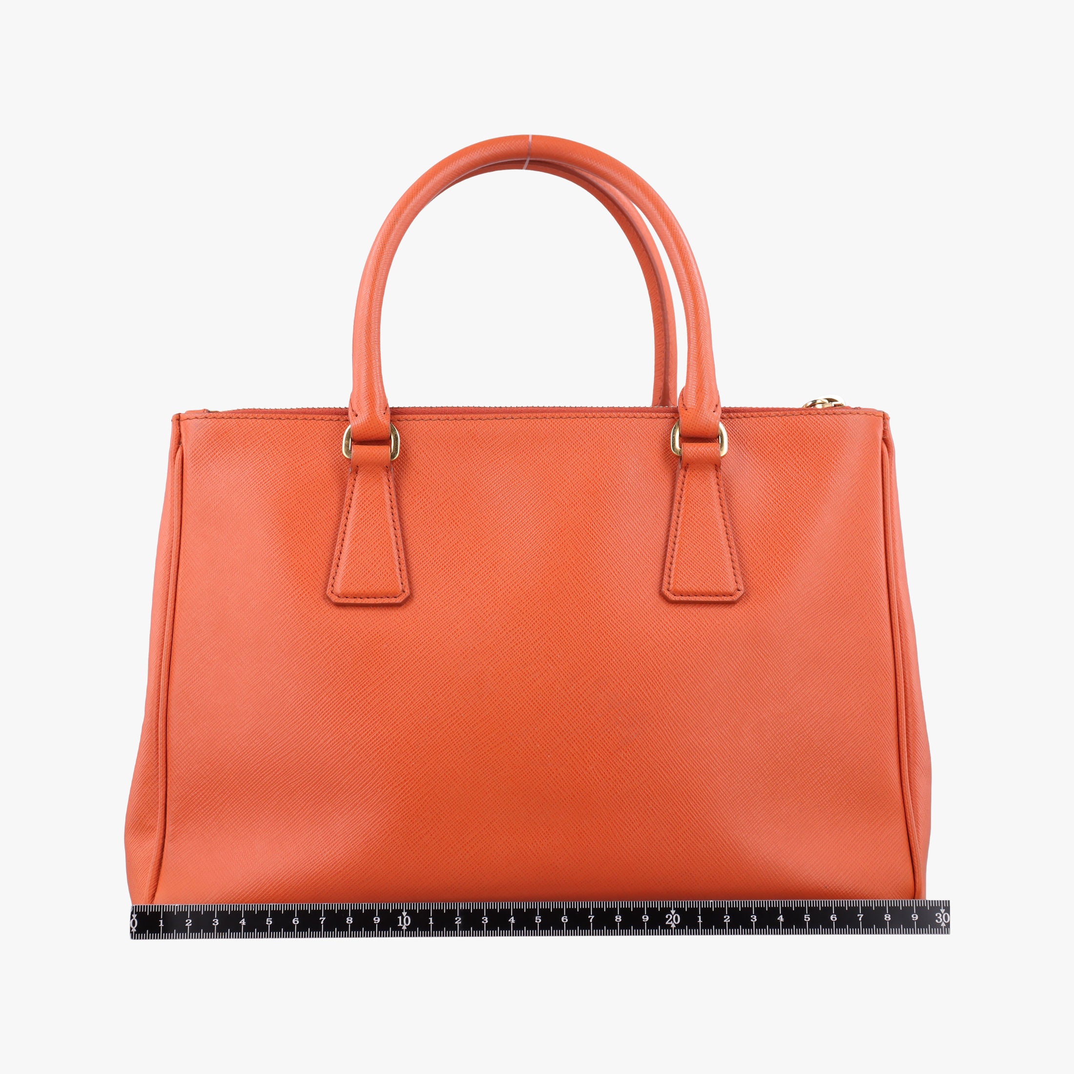 Pre-owned Prada Galleria Orange SAFFIANO Leather BN1844 shoulderbag | stylenewstar