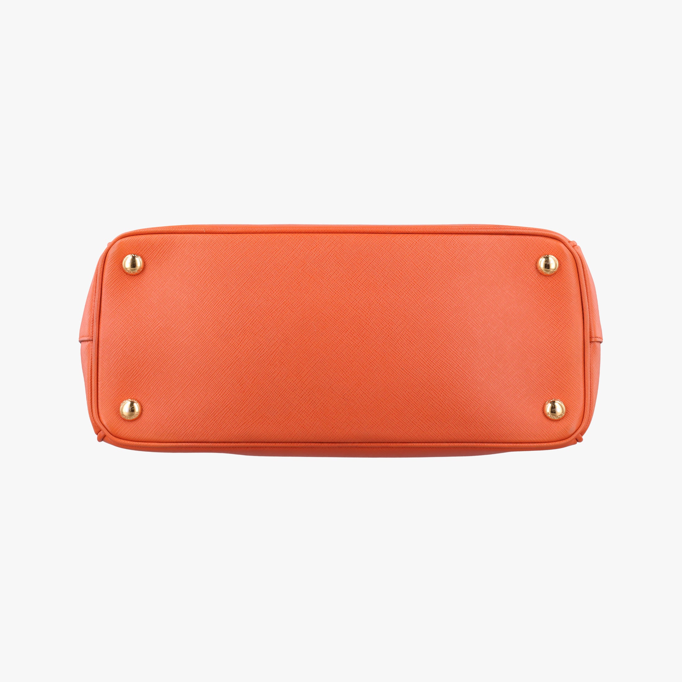 Pre-owned Prada Galleria Orange SAFFIANO Leather BN1844 shoulderbag | stylenewstar