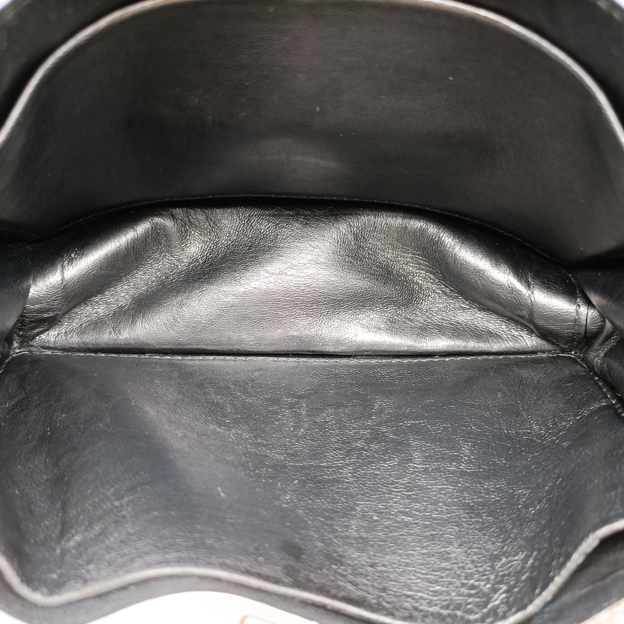 Pre-owned Prada Astrology Cahier White×Black Saffiano leather×Leather  shoulderbag | stylenewstar