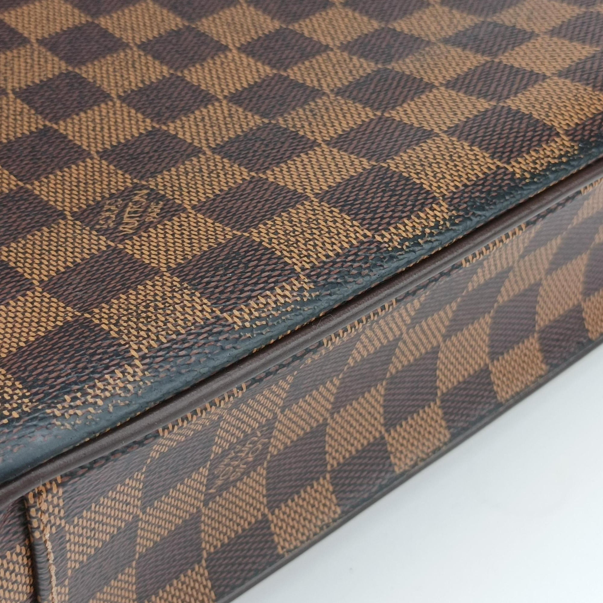 Pre-owned Louis Vuitton SHELTON EBENE Damier Canvas N41149 shoulderbag | stylenewstar