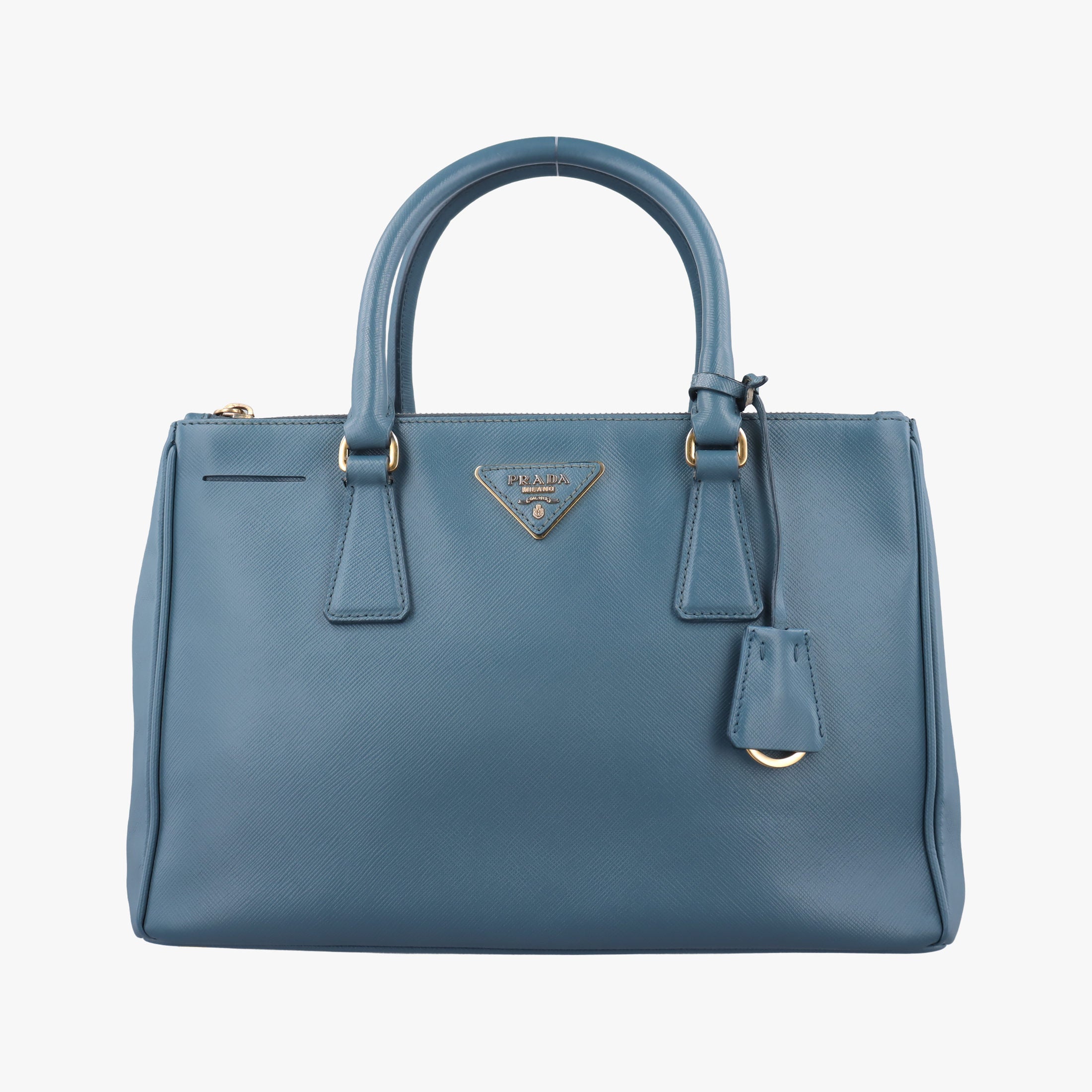 Vintage Prada Galleria Blue SAFFIANO Leather BN1786 handbag | stylenewstar