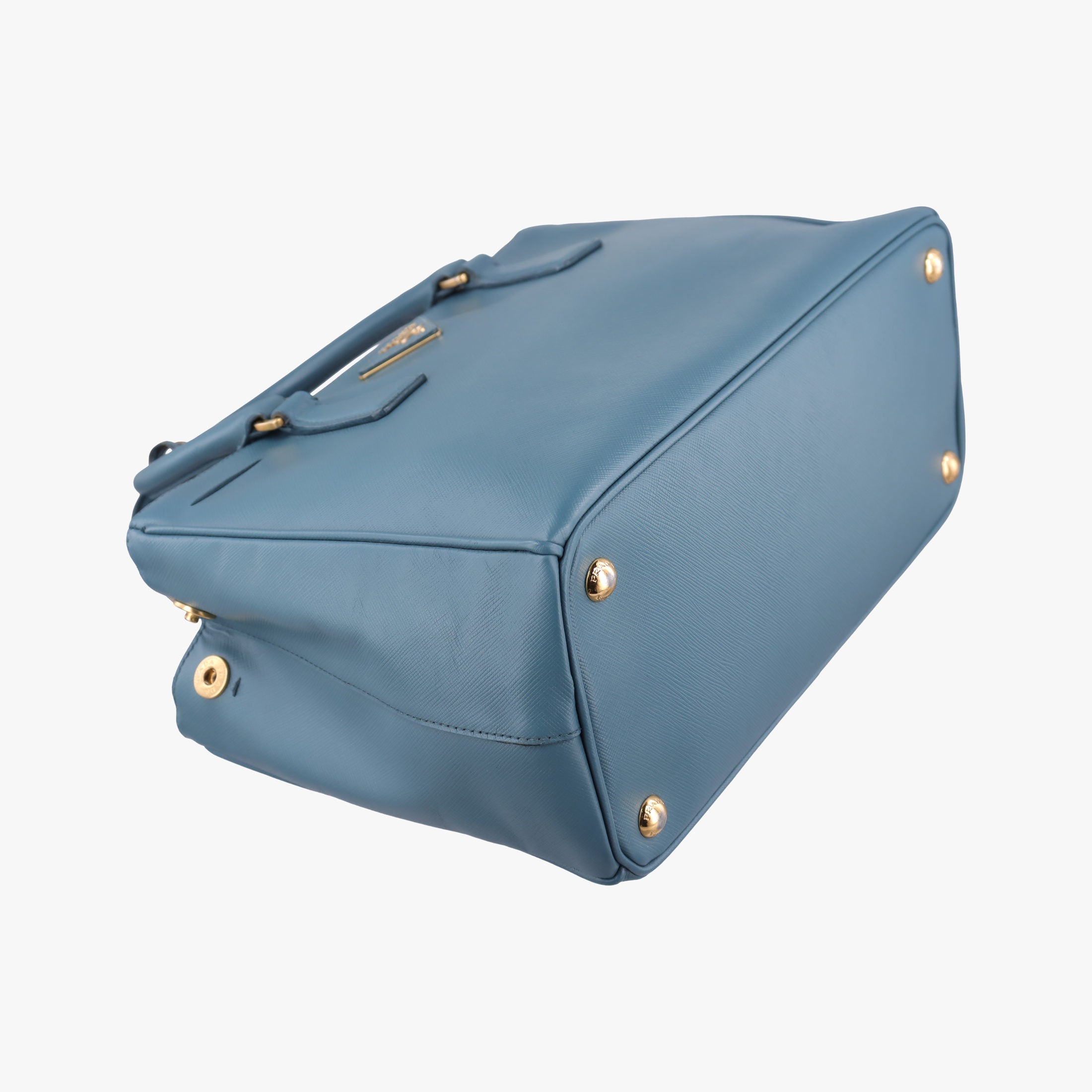 Vintage Prada Galleria Blue SAFFIANO Leather BN1786 handbag | stylenewstar