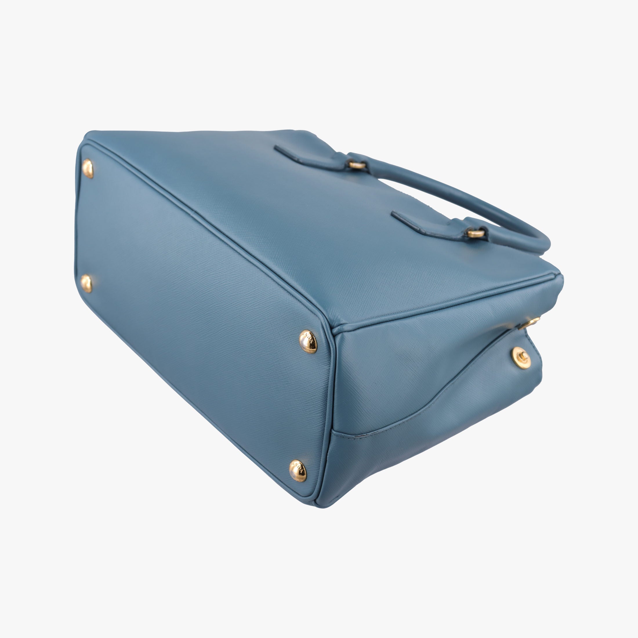 Vintage Prada Galleria Blue SAFFIANO Leather BN1786 handbag | stylenewstar