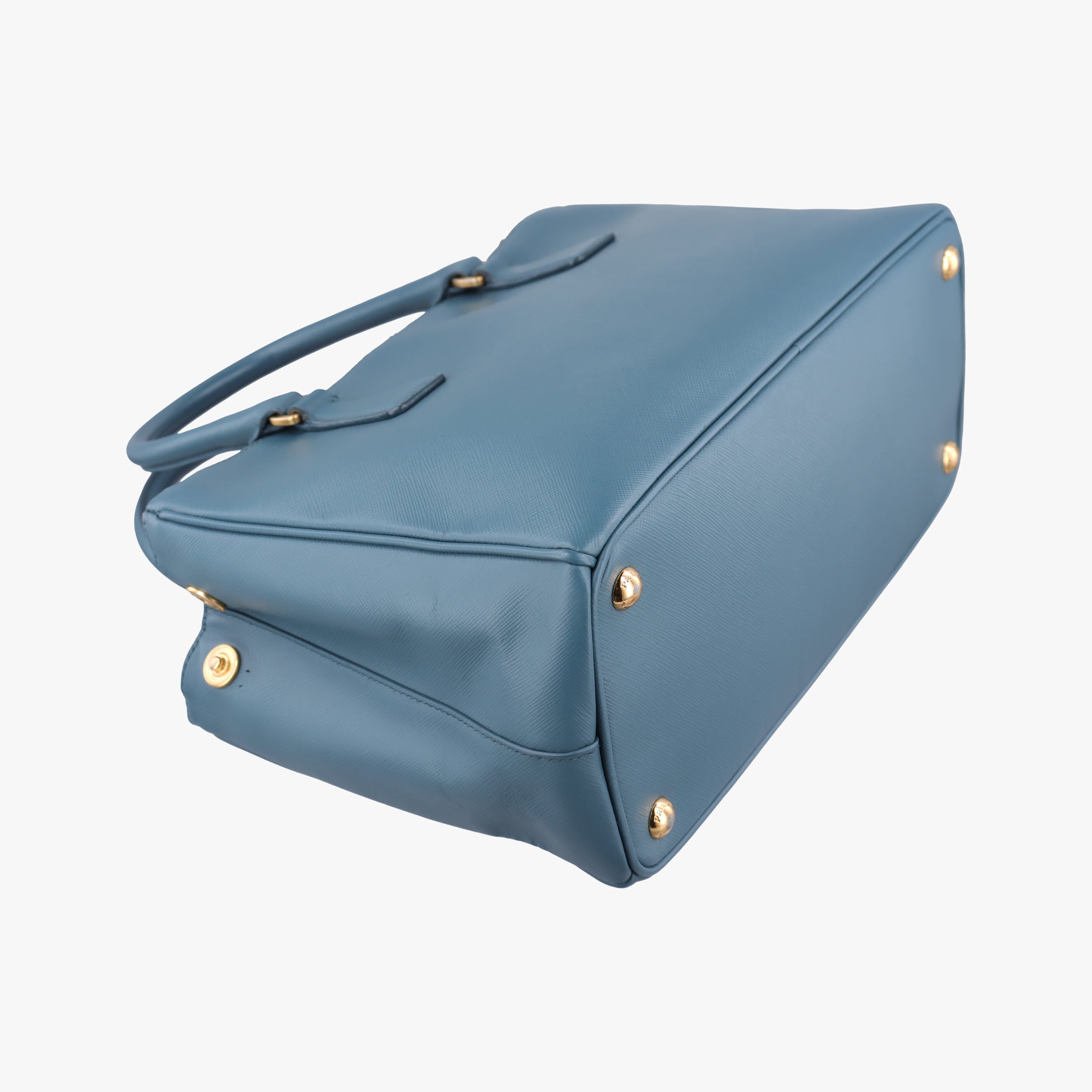 Vintage Prada Galleria Blue SAFFIANO Leather BN1786 handbag | stylenewstar