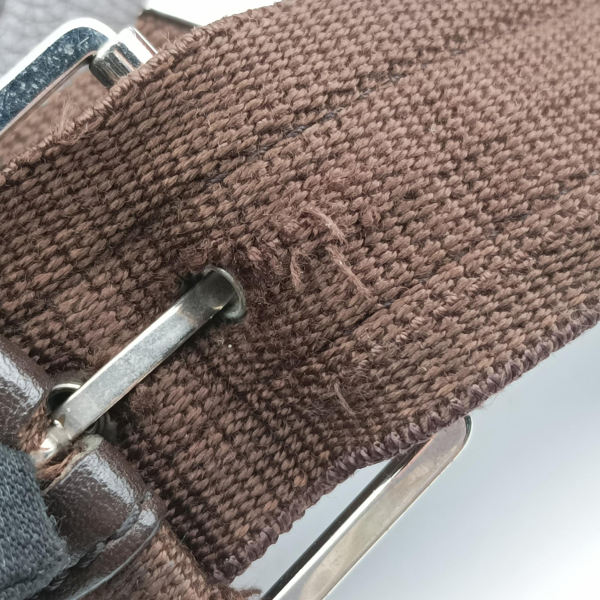 Pre-owned Christian Dior Street Chic Messenger Brown ×Beige Jacquard Canvas×Leather  shoulderbag | stylenewstar