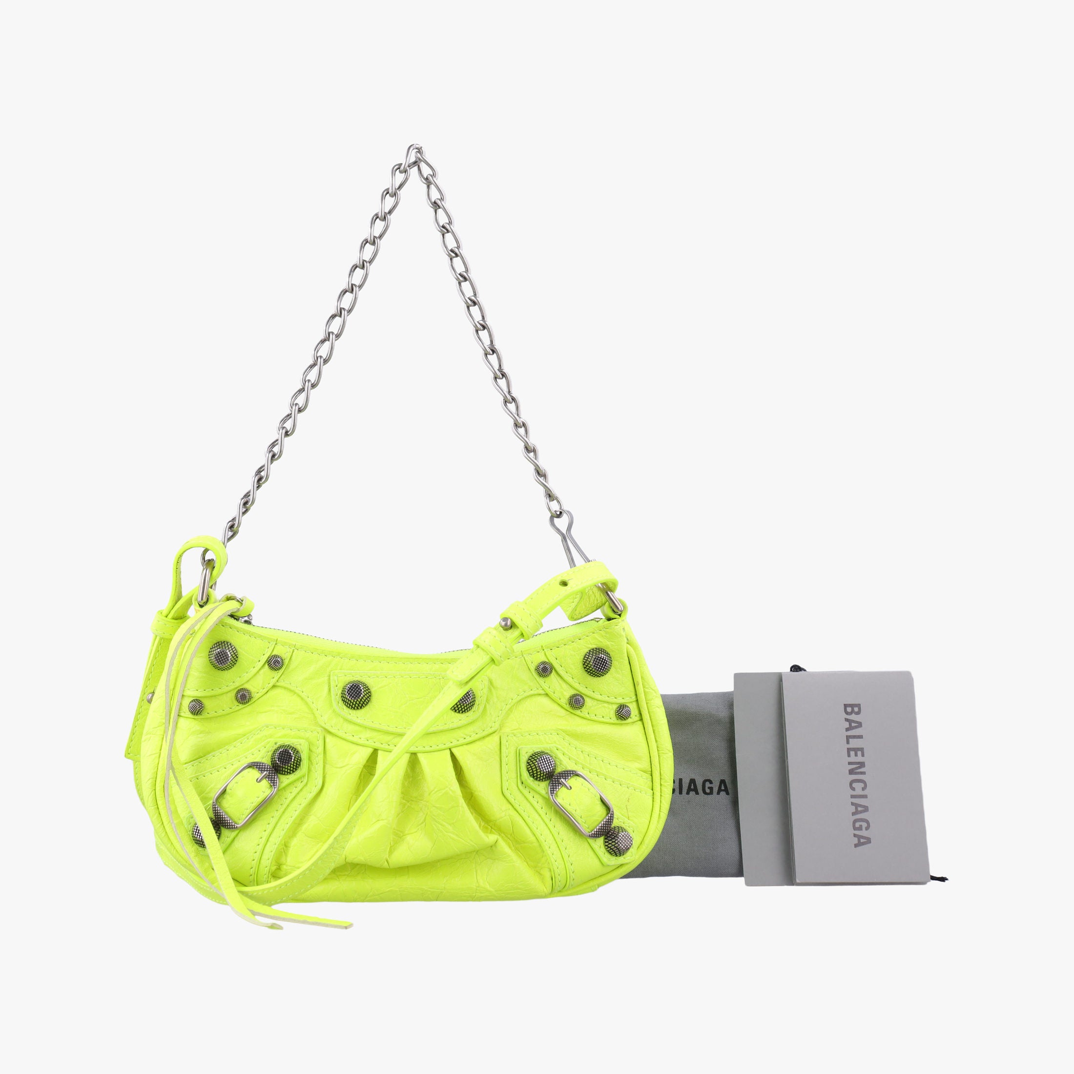 Secondhand Balenciaga Le Cagole Yellow lambskin  shoulderbag | stylenewstar