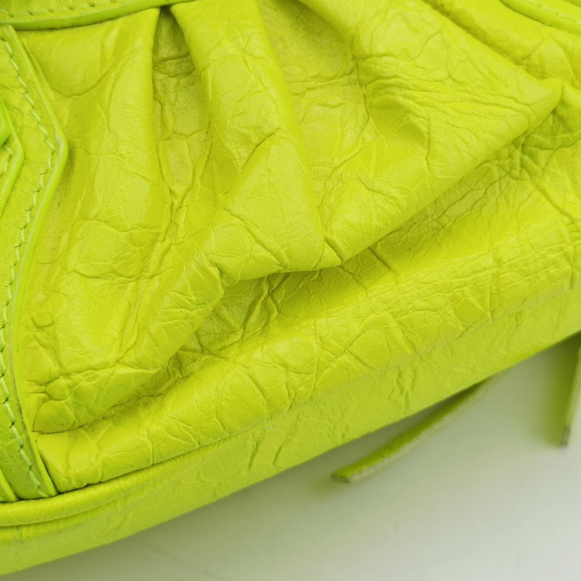 Secondhand Balenciaga Le Cagole Yellow lambskin  shoulderbag | stylenewstar