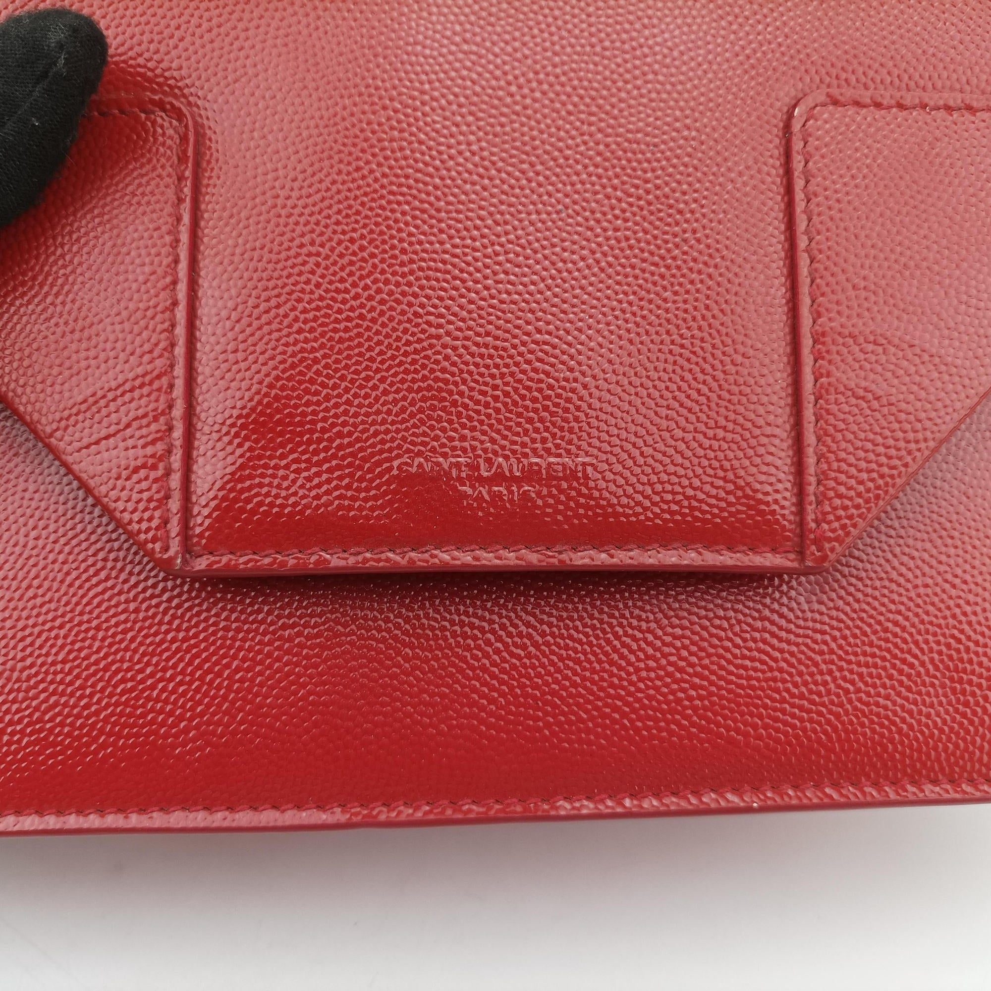 Pre-owned Yves Saint Laurent Small Betty Flap Red caviar skin 314516 shoulderbag | stylenewstar