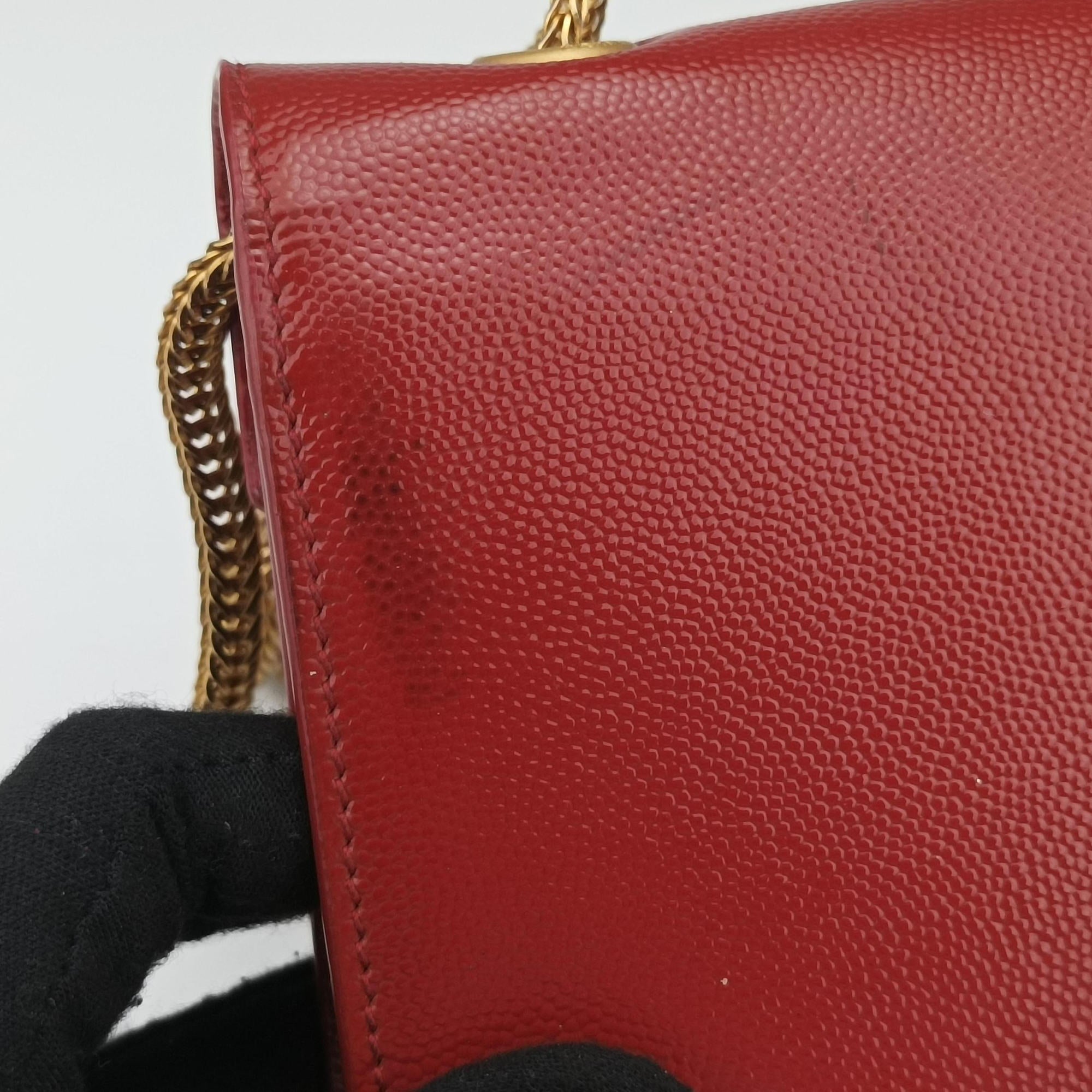 Pre-owned Yves Saint Laurent Small Betty Flap Red caviar skin 314516 shoulderbag | stylenewstar