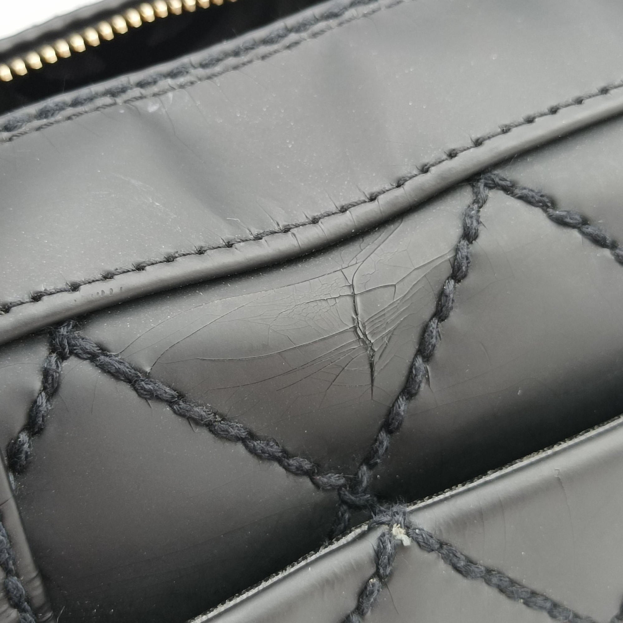 Pre-owned Chanel Wild Stitch Black Leather A14693 handbag | stylenewstar