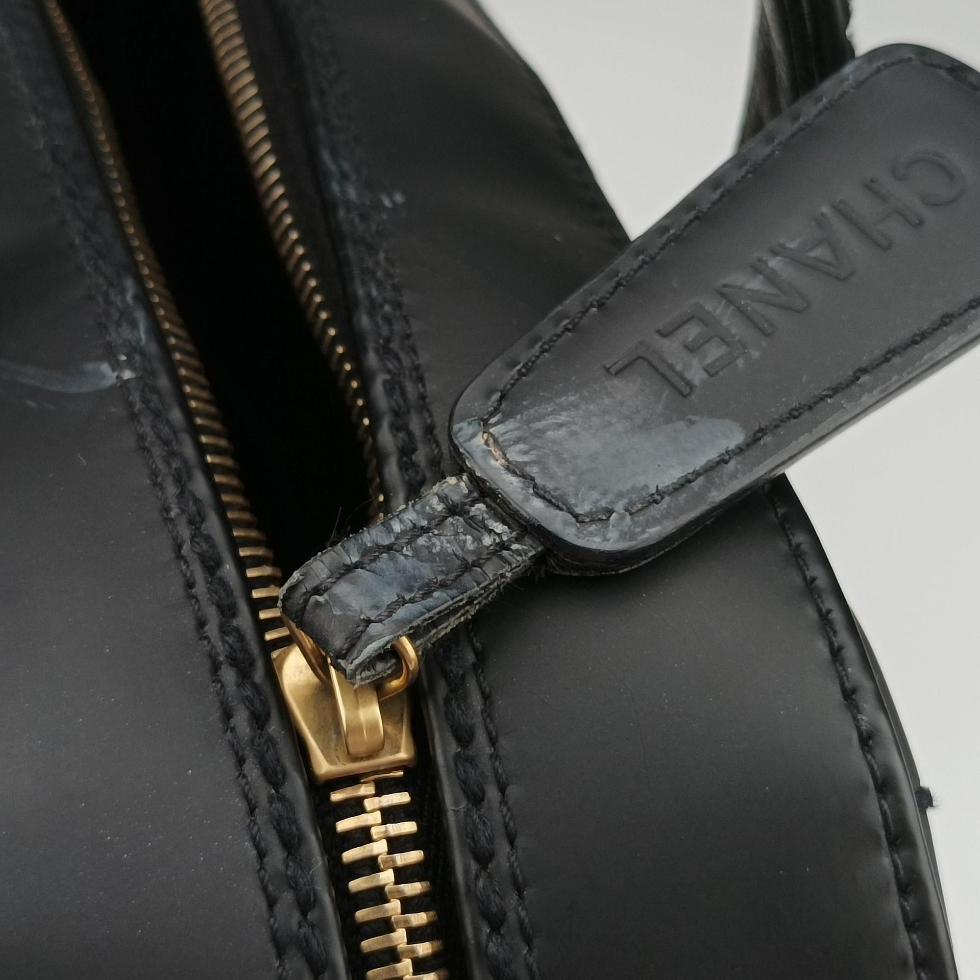 Pre-owned Chanel Wild Stitch Black Leather A14693 handbag | stylenewstar